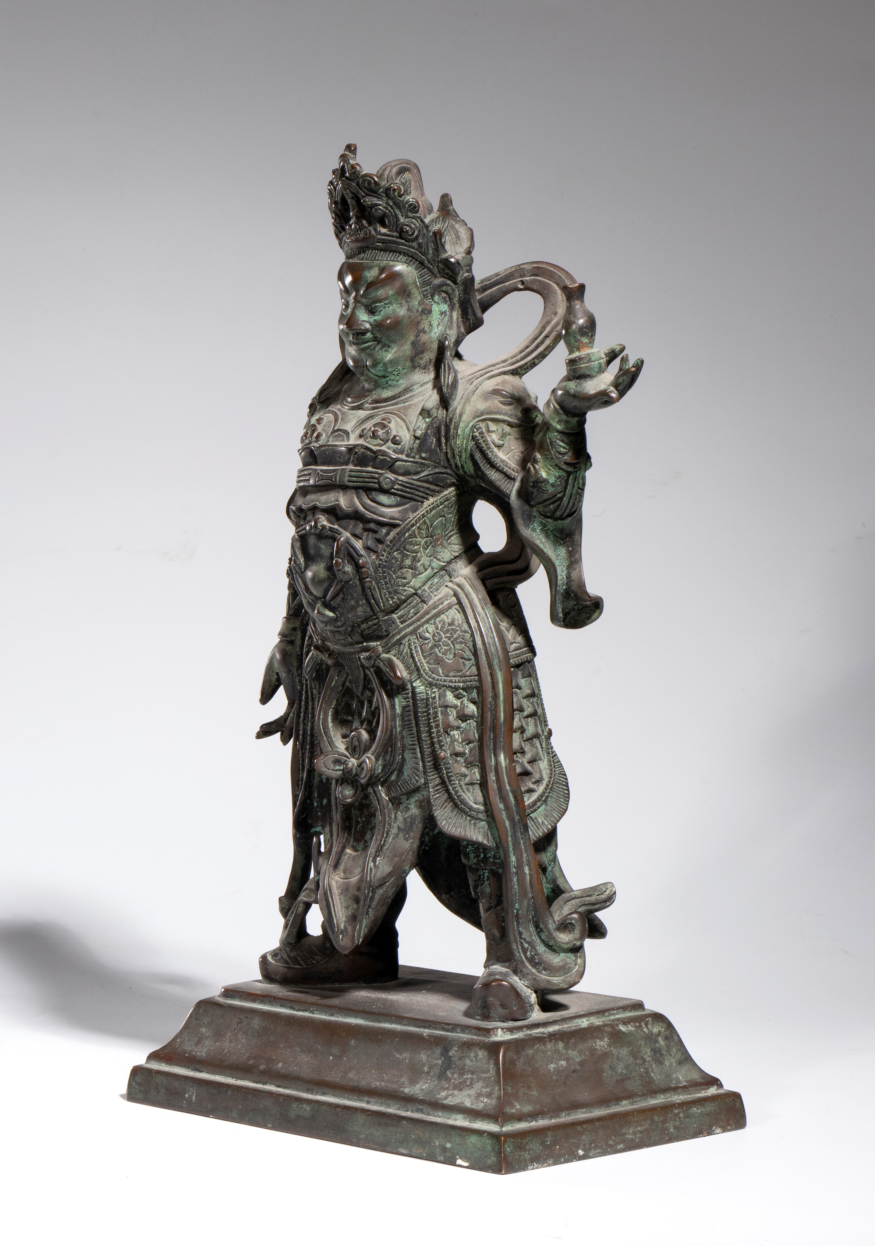 Weituo Pusa, Figura in bronzo, Cina, XX secolo