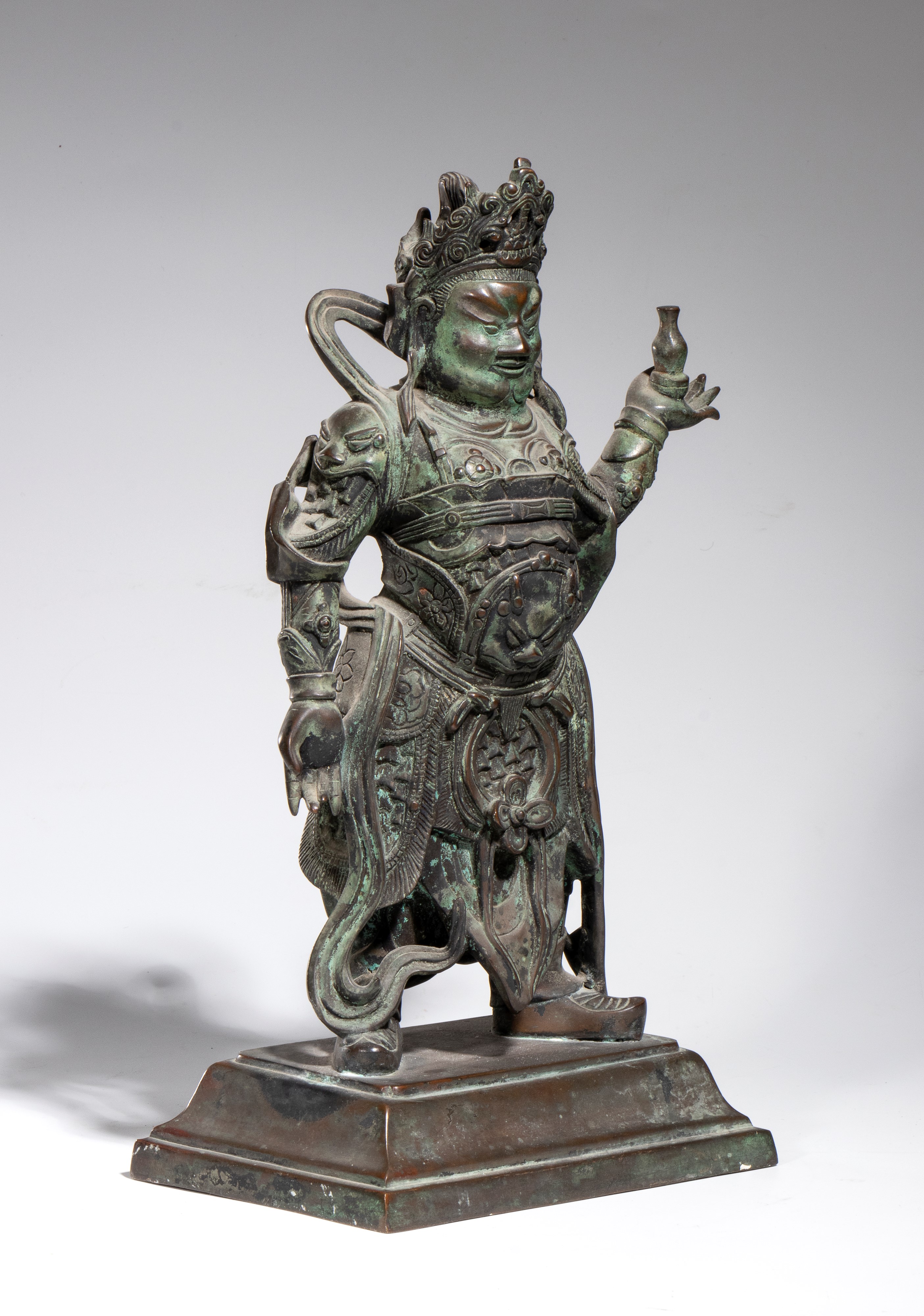 Weituo Pusa, Figura in bronzo, Cina, XX secolo