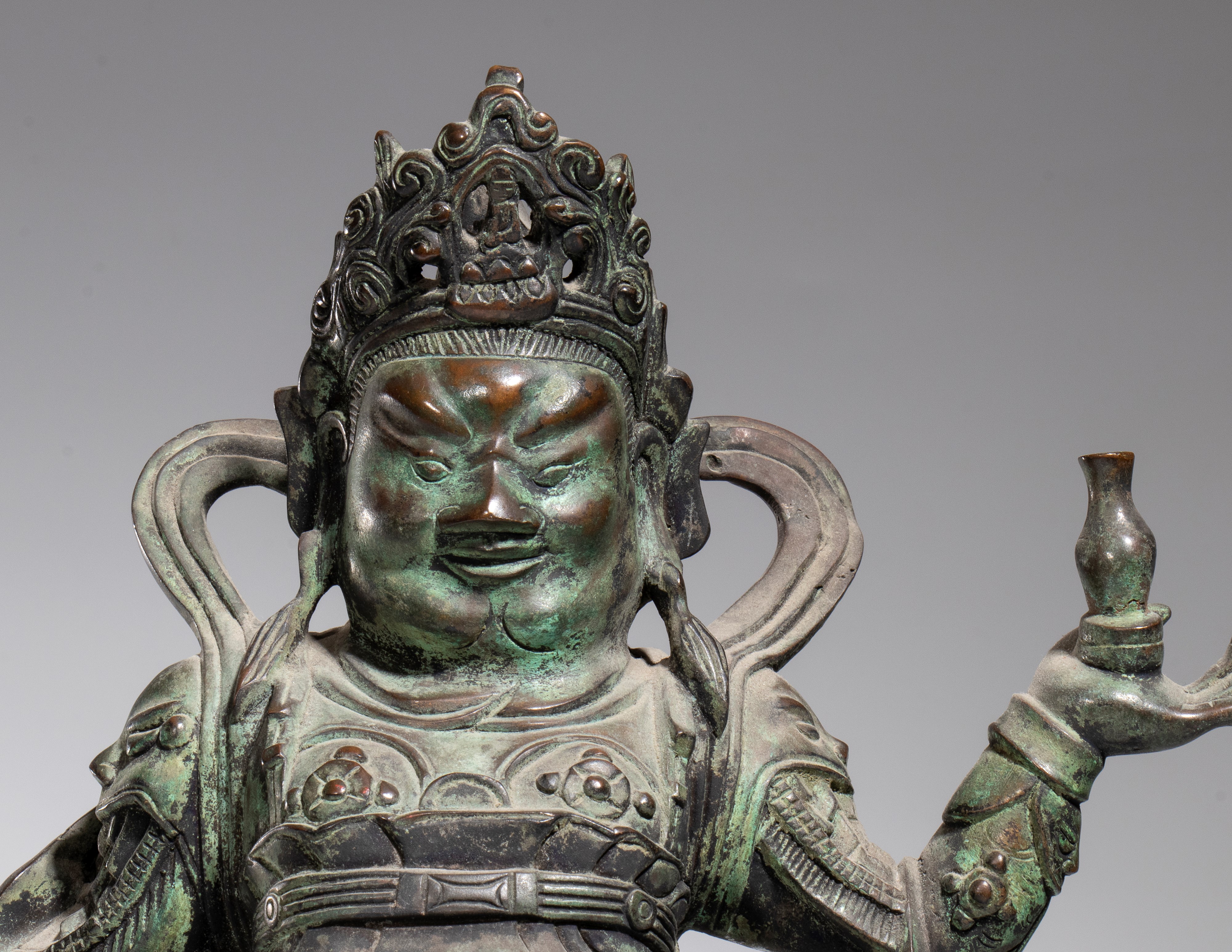 Weituo Pusa, Figura in bronzo, Cina, XX secolo