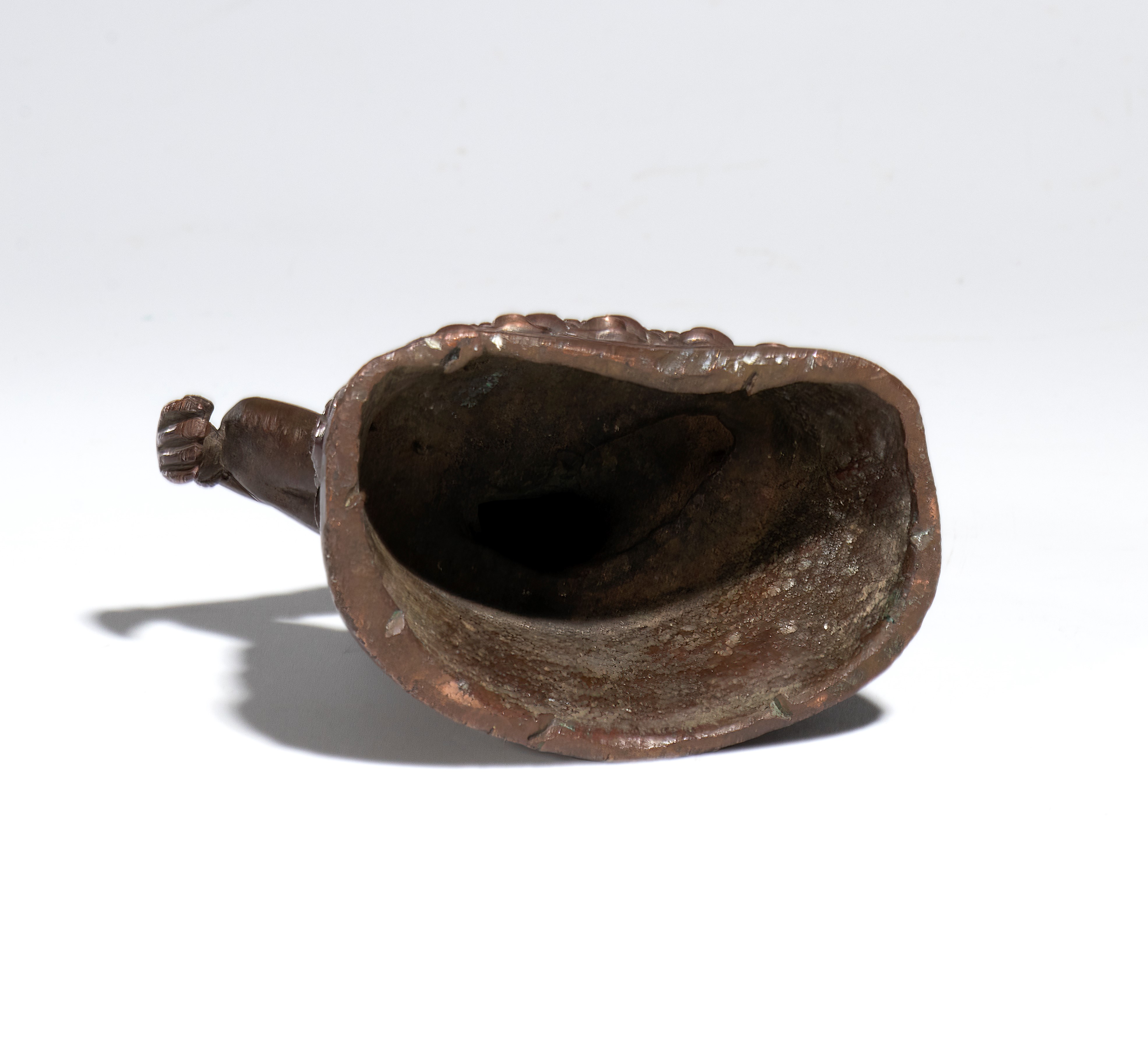 Figura di bodhisattva seduto, bronzo, India, XX secolo