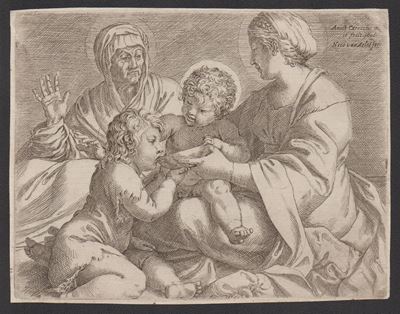 Madonna della Scodella, acquaforte (III stato)