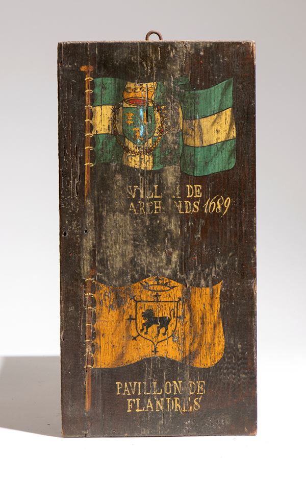 Painted maritime panel