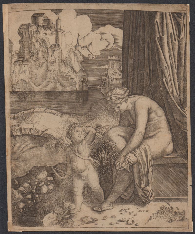 Marcantonio Raimondi - Venere dopo il bagno