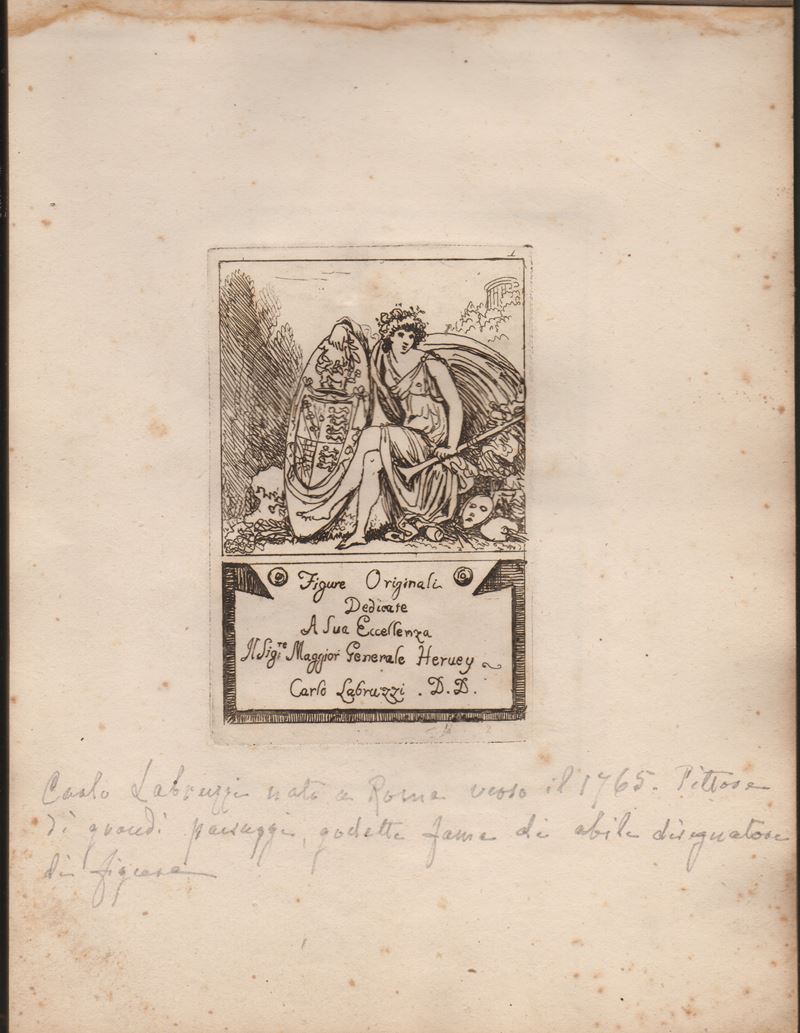 Carlo Labruzzi - Figure originali (tre serie di acqueforti, 1780) in volume rilegato
