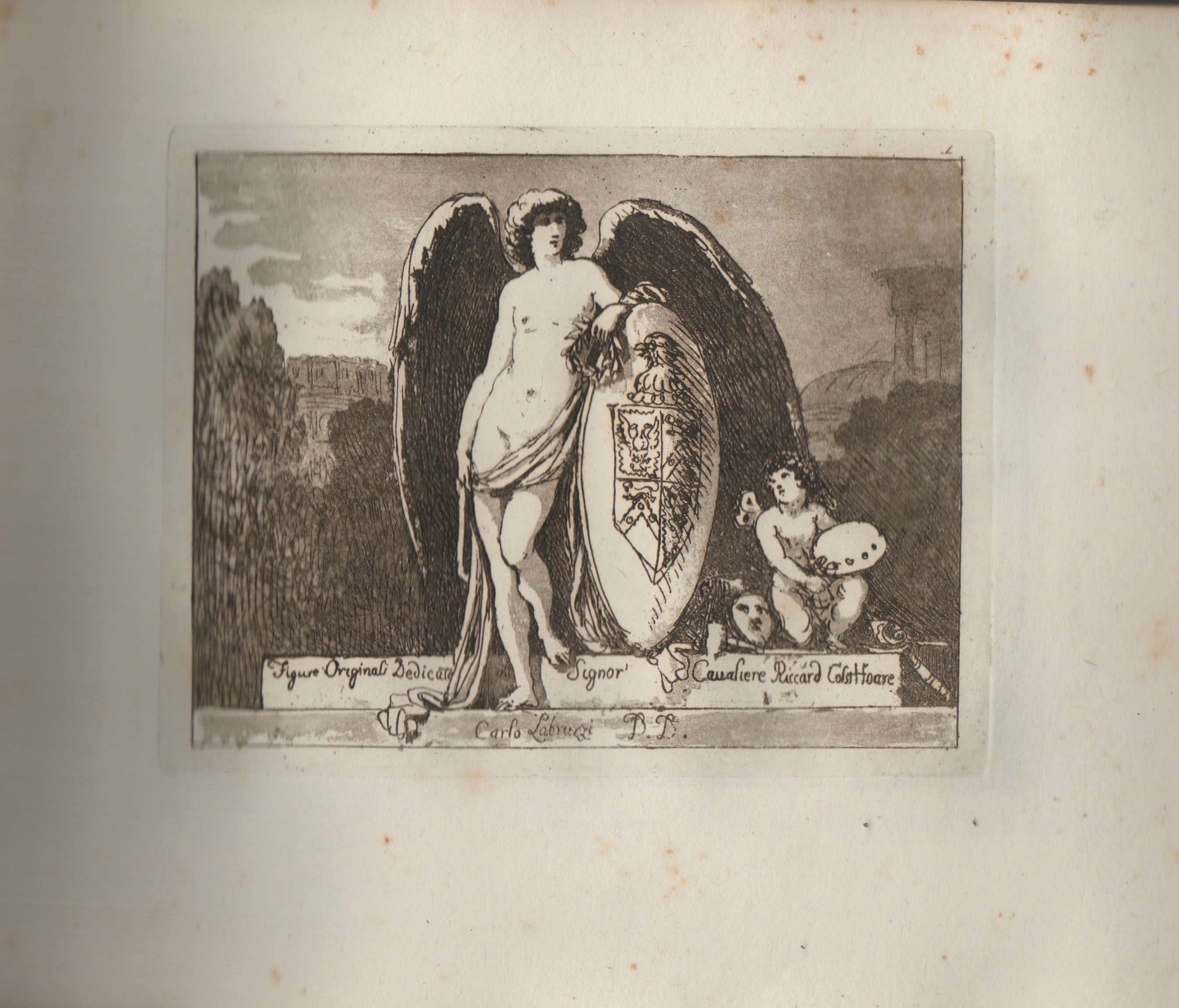 Carlo Labruzzi - Figure originali (tre serie di acqueforti, 1780) in volume rilegato