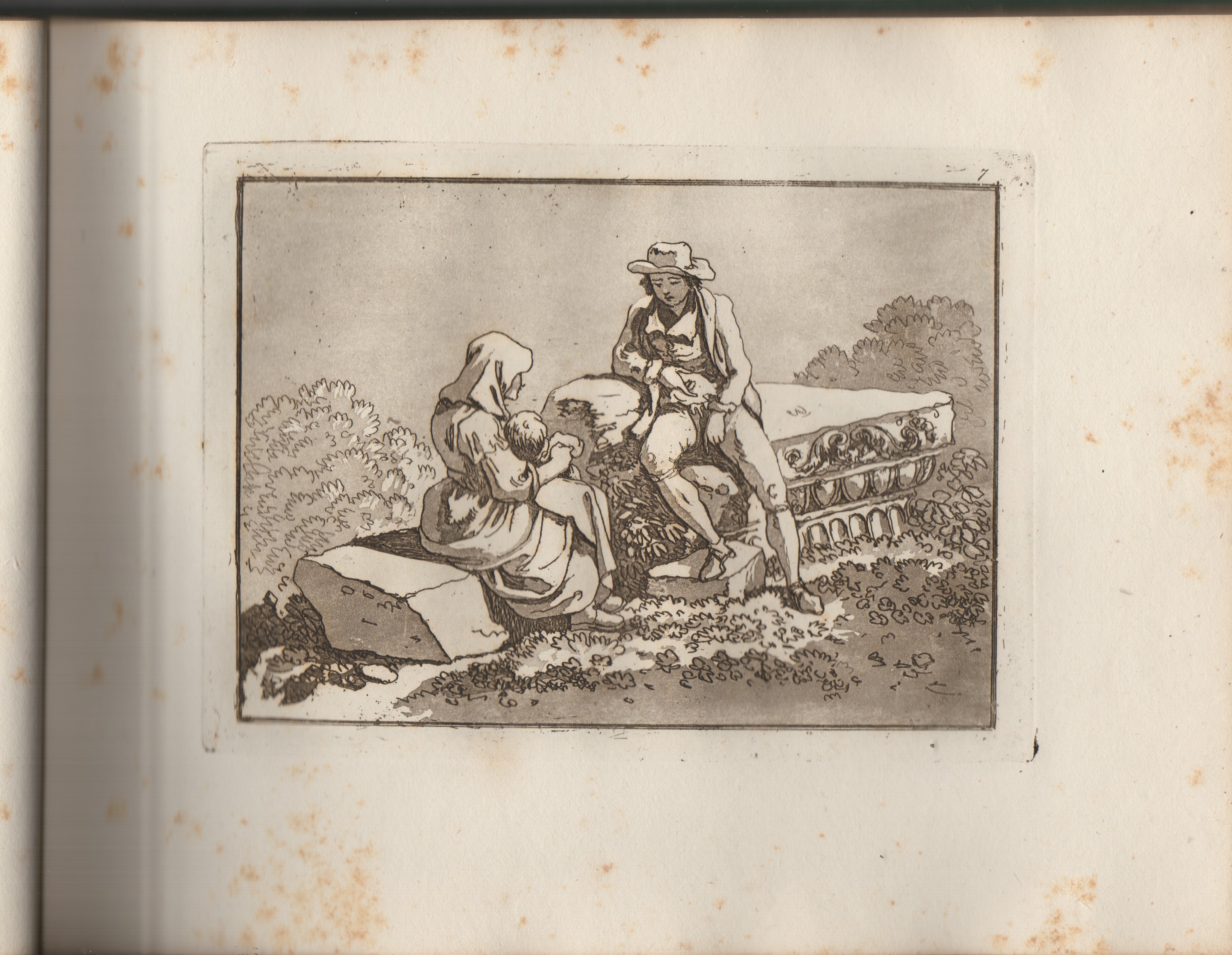 Carlo Labruzzi - Figure originali (tre serie di acqueforti, 1780) in volume rilegato