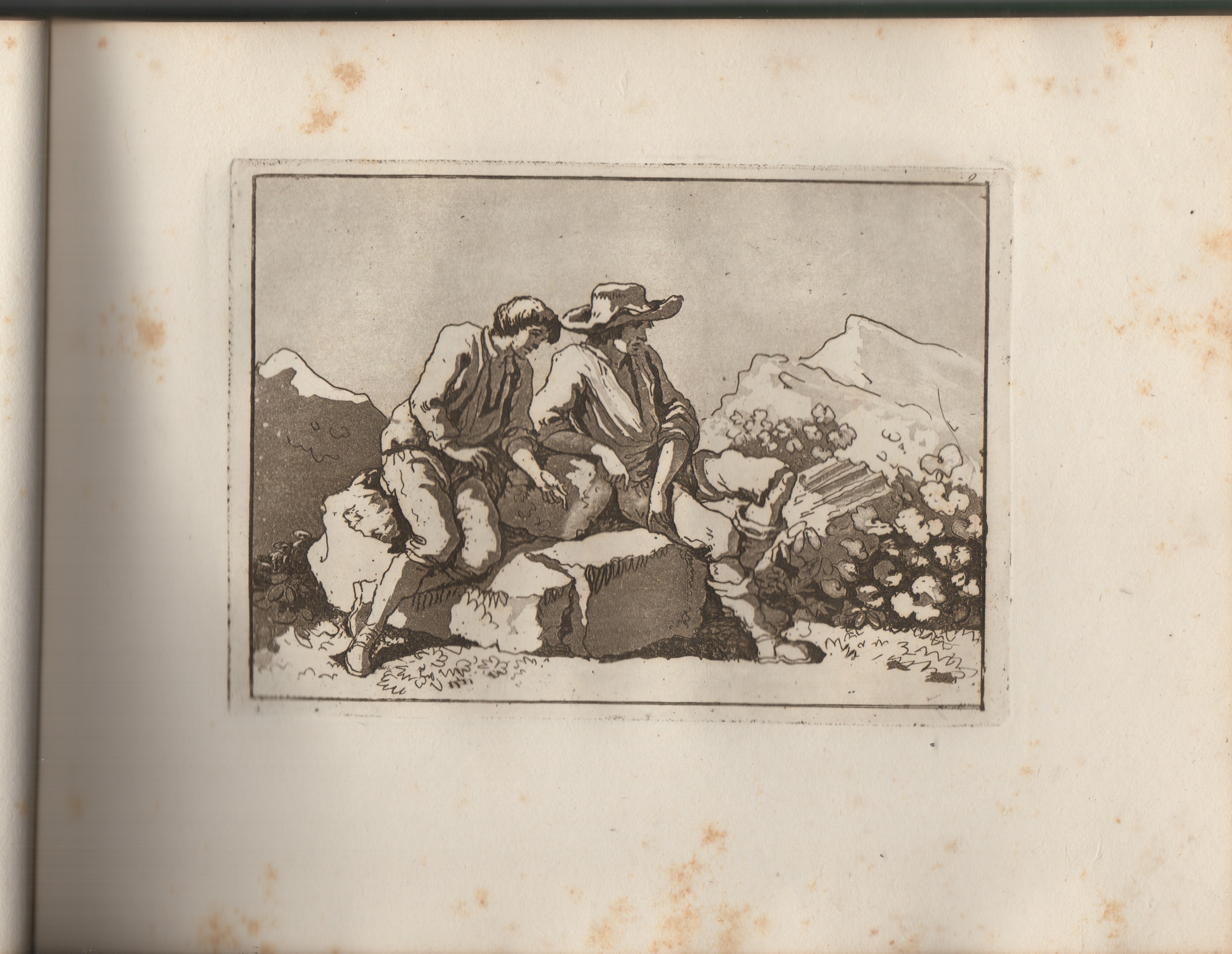 Carlo Labruzzi - Figure originali (tre serie di acqueforti, 1780) in volume rilegato