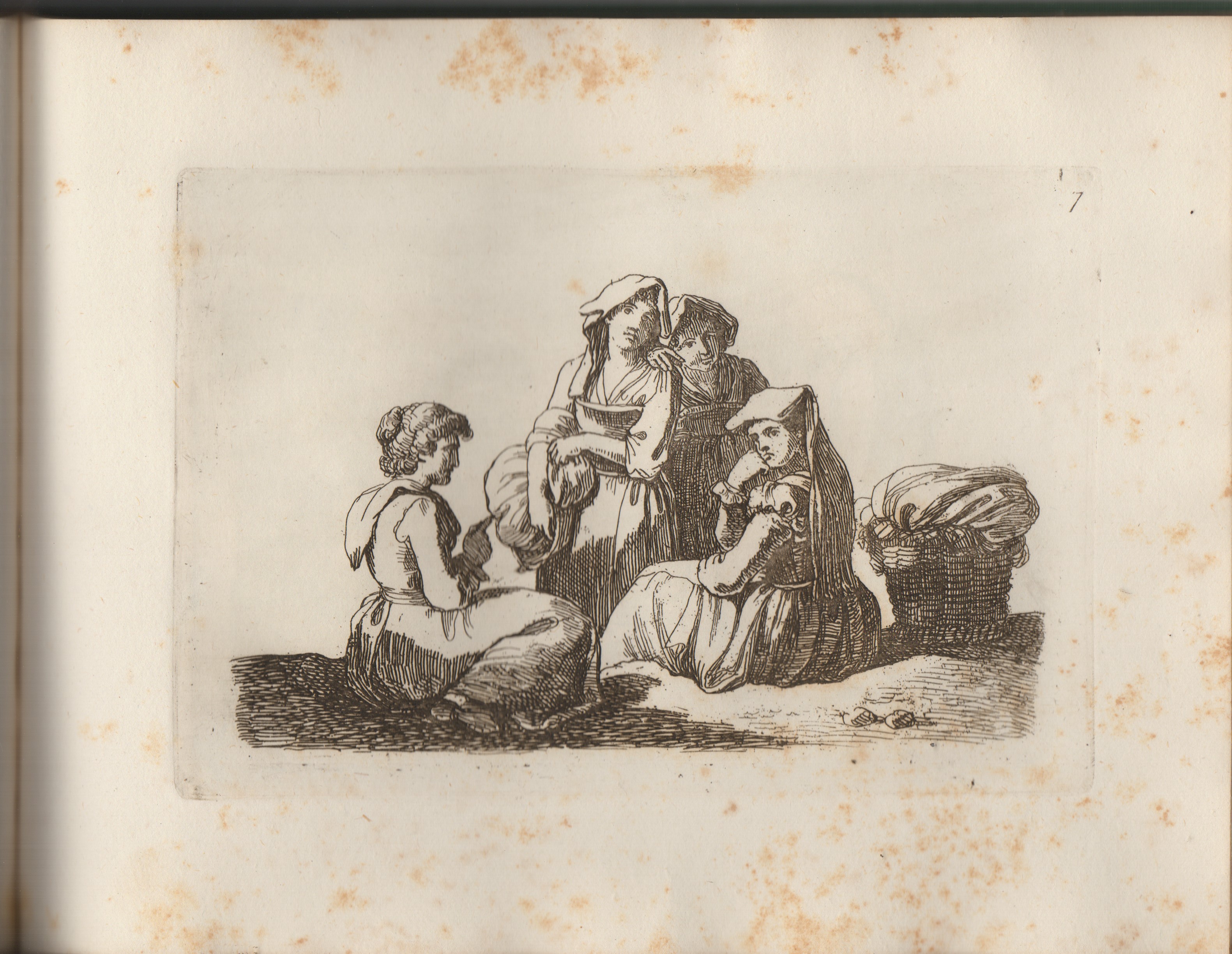 Carlo Labruzzi - Figure originali (tre serie di acqueforti, 1780) in volume rilegato