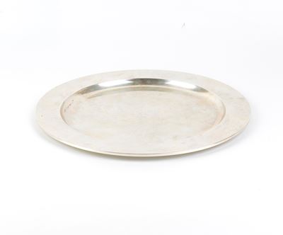 Piatto italiano in argento 800/1000, diametro 35 cm