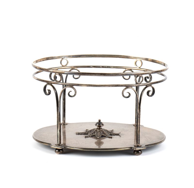 James Dixon & Sons - Stand vittoriano inglese in argento 925/1000, Sheffield 1889–1900