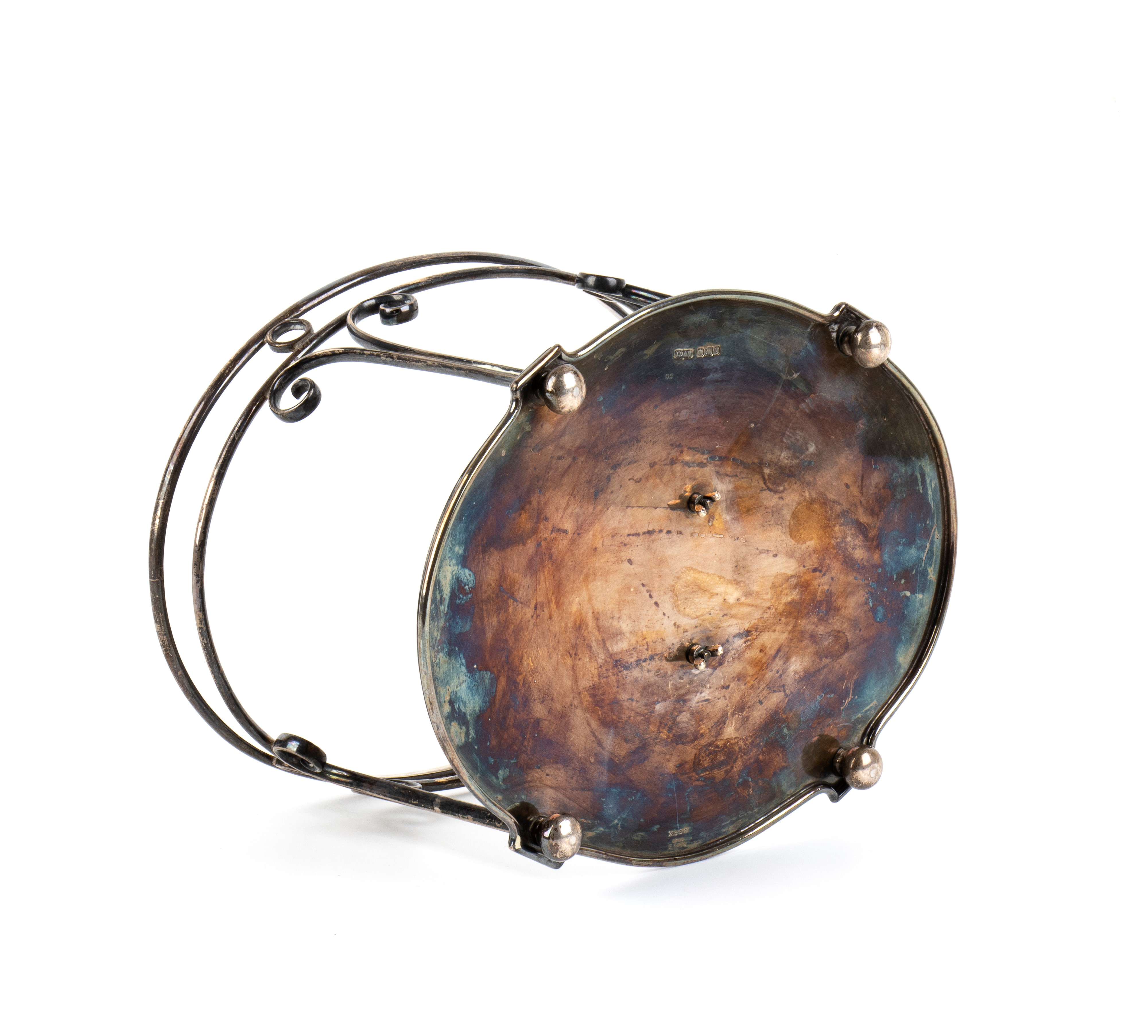 James Dixon & Sons - Stand vittoriano inglese in argento 925/1000, Sheffield 1889–1900