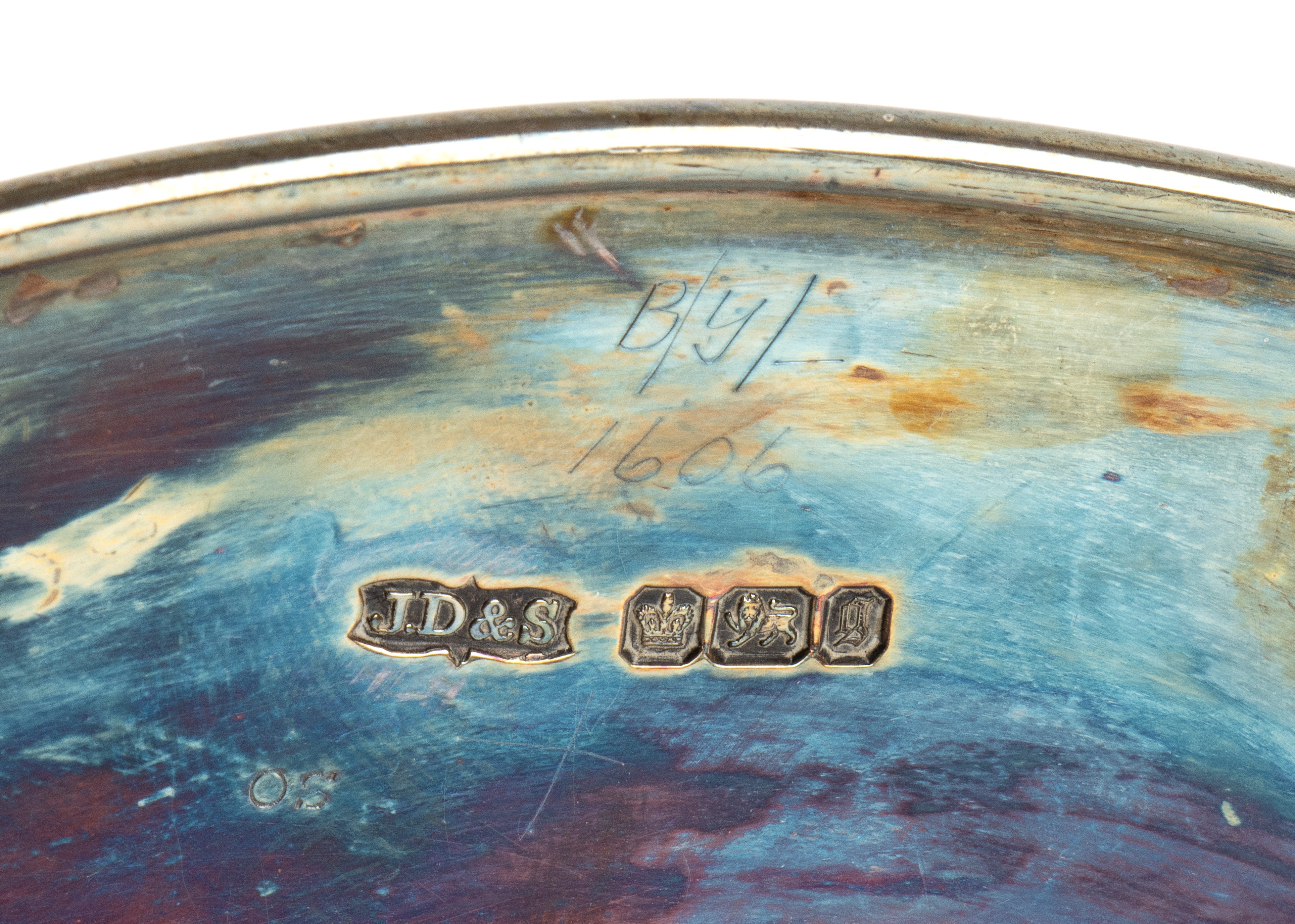 James Dixon & Sons - Stand vittoriano inglese in argento 925/1000, Sheffield 1889–1900
