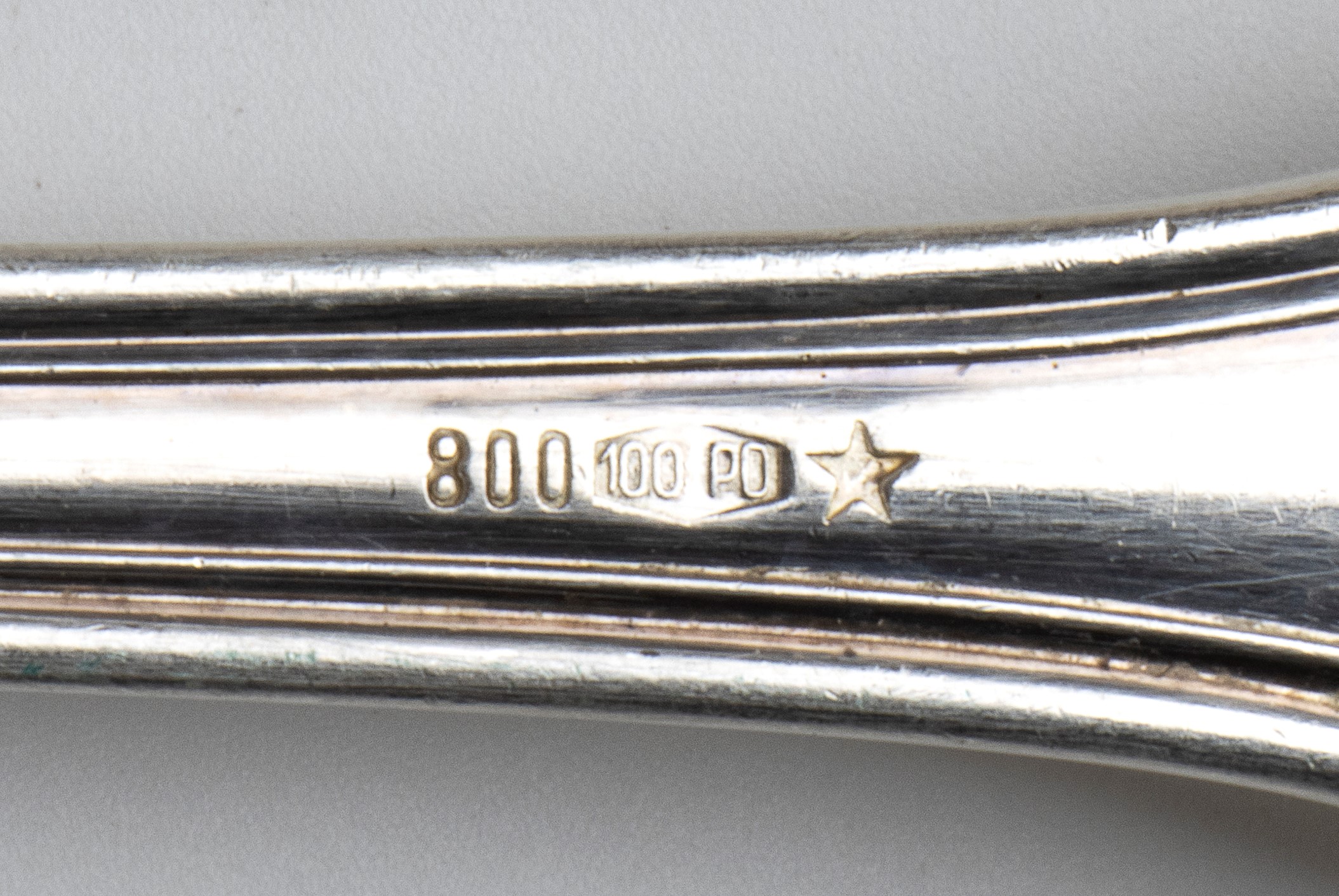 Greggio - Servizio di posate italiane in argento 800/1000 (127 pezzi)