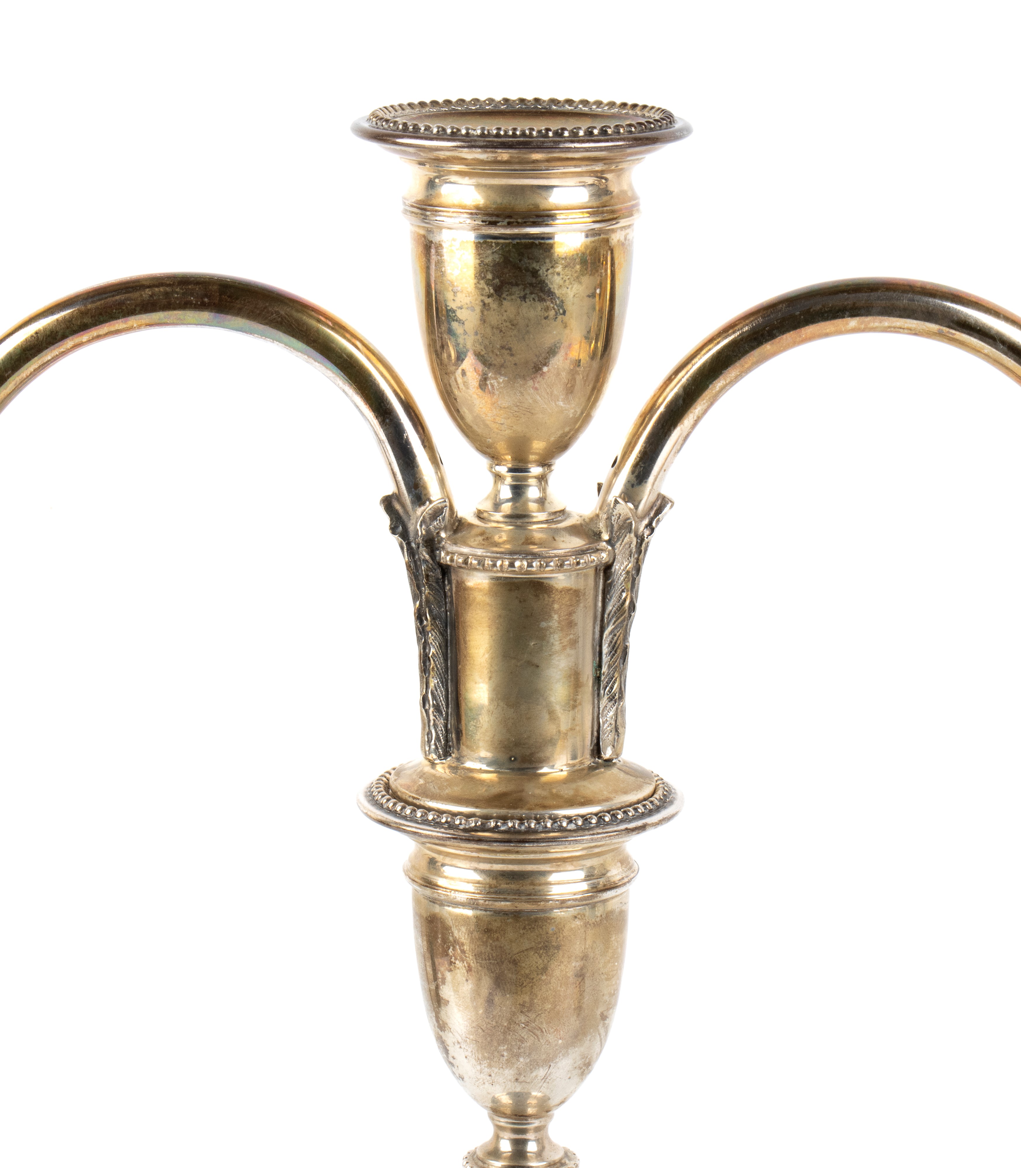Luigi Genazzi - Coppia di candelabri in argento stile Impero (metà XX secolo)