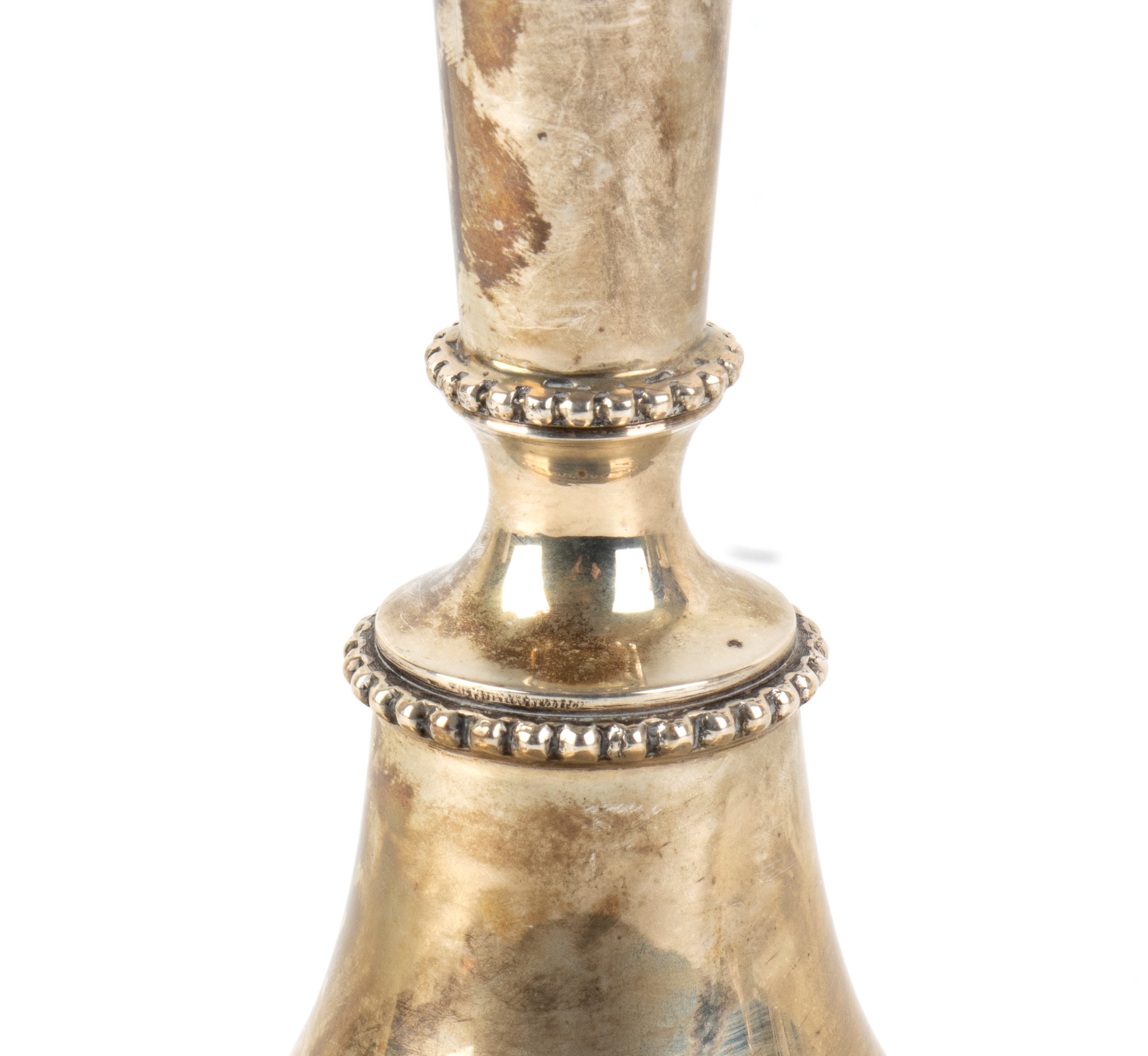 Luigi Genazzi - Coppia di candelabri in argento stile Impero (metà XX secolo)