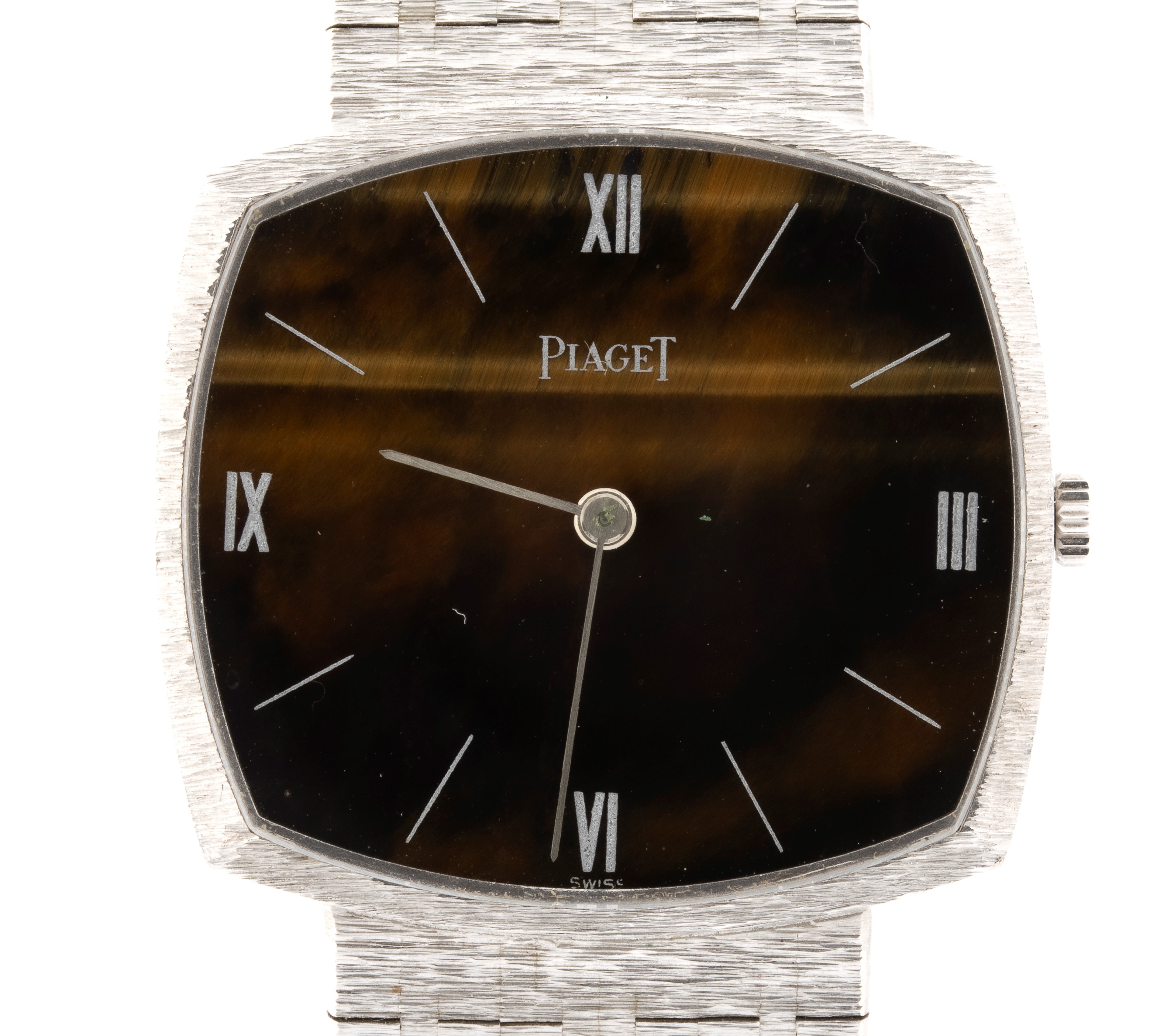 Piaget - Orologio da polso con quadrante “occhio di tigre” e incisione “JEAN ETE PARIS”