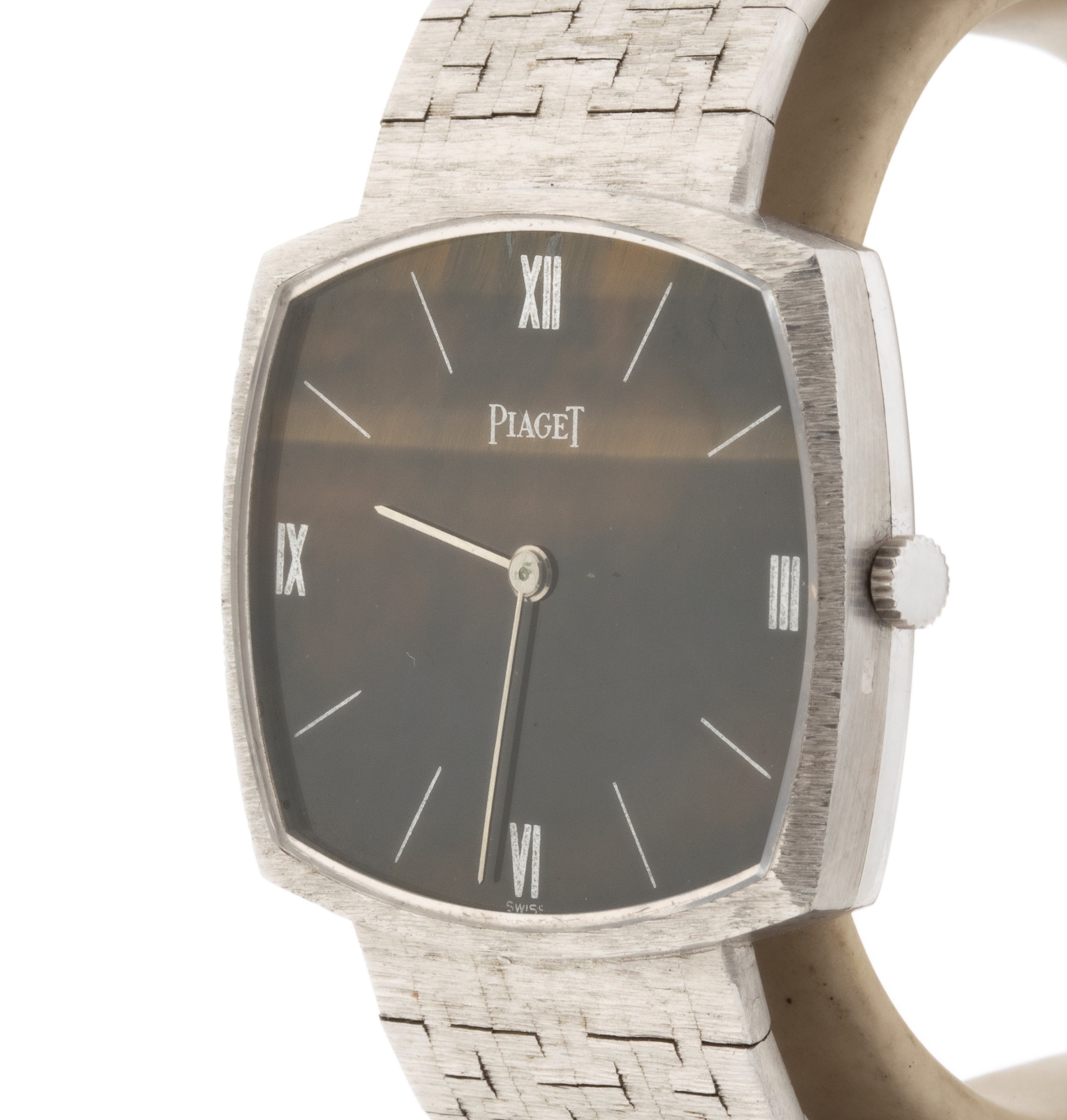 Piaget - Orologio da polso con quadrante “occhio di tigre” e incisione “JEAN ETE PARIS”