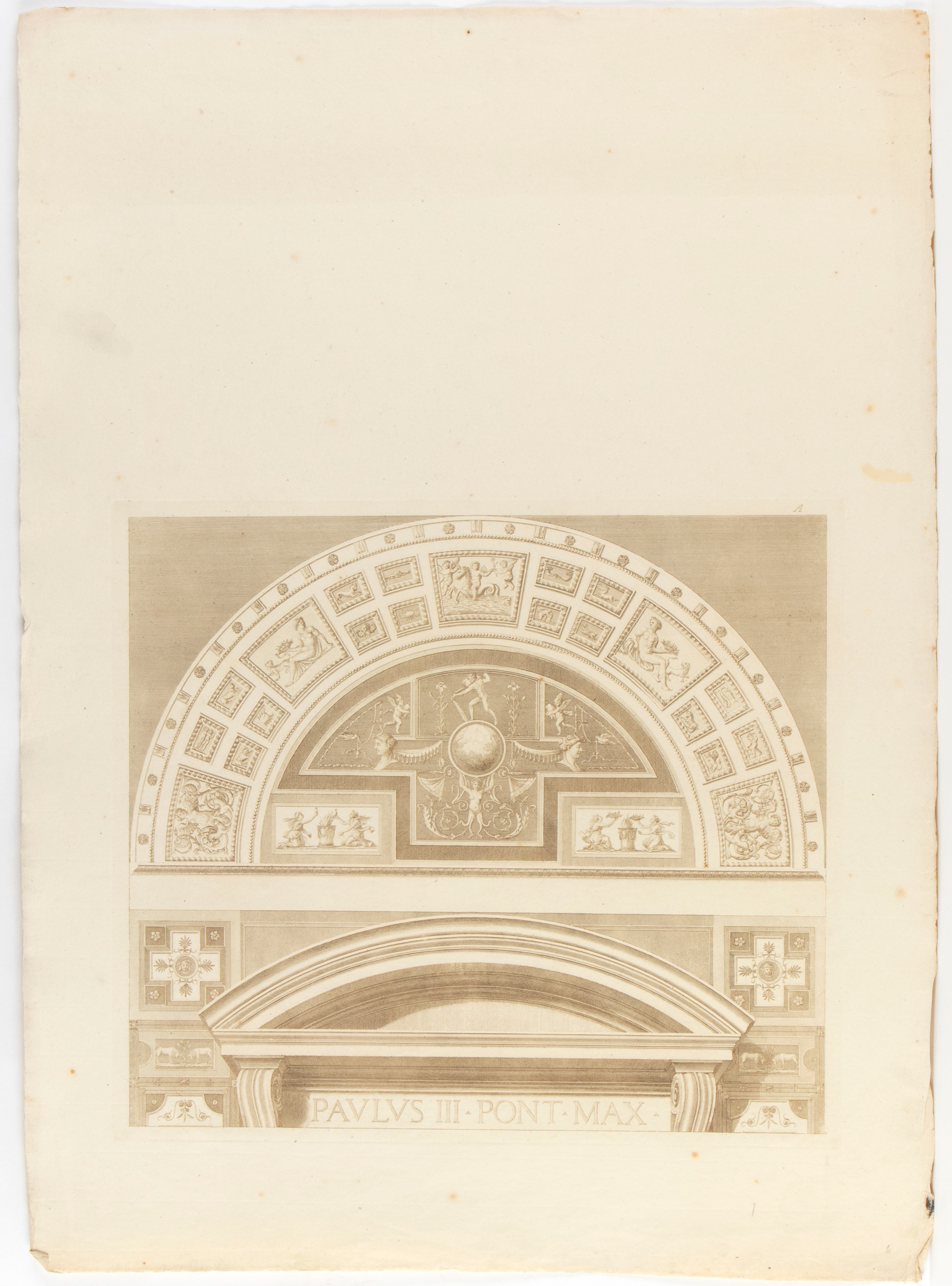 Giovanni Ottaviani - Loggie di Raffaele nel Vaticano (acquaforte e bulino)