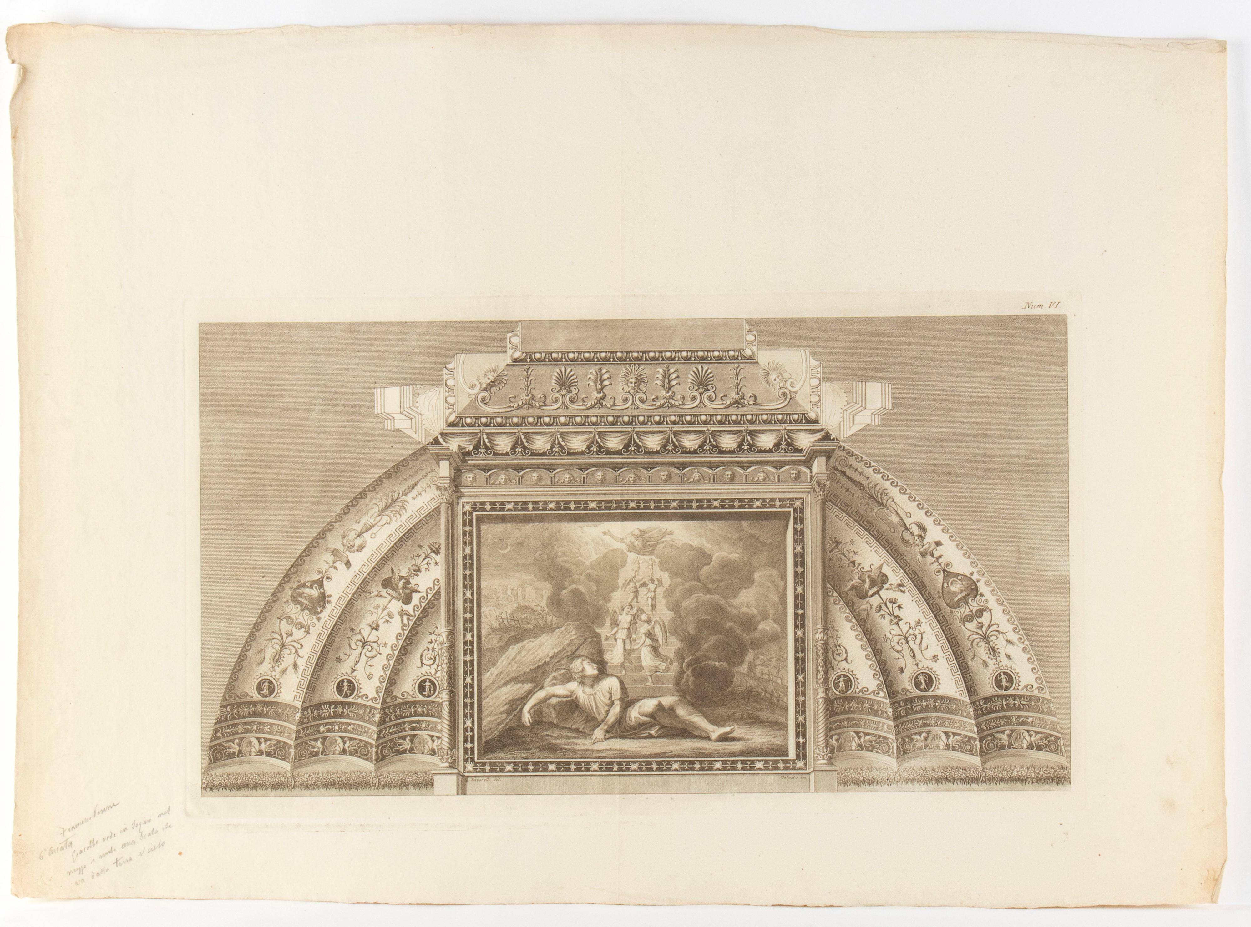 Giovanni Ottaviani - Loggie di Raffaele nel Vaticano (acquaforte e bulino)