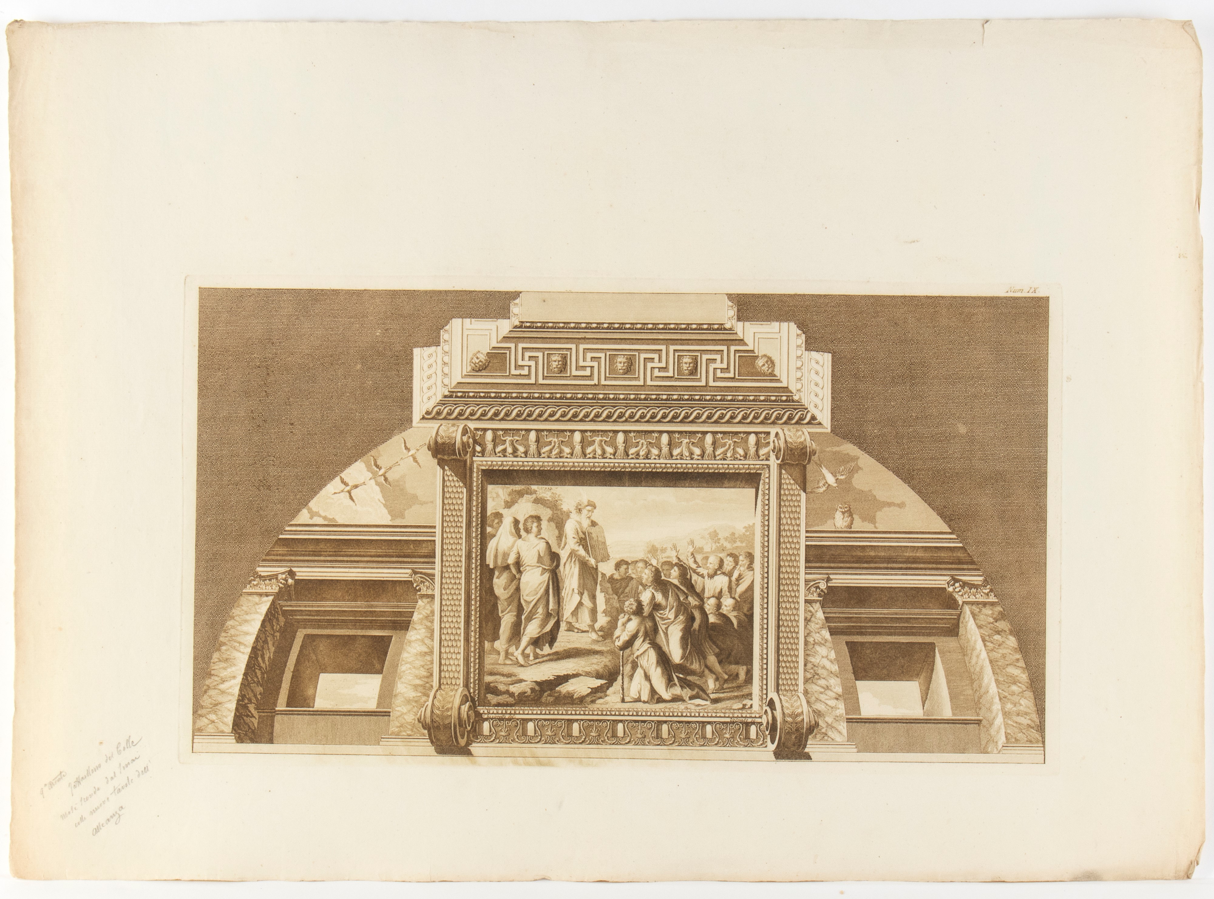 Giovanni Ottaviani - Loggie di Raffaele nel Vaticano (acquaforte e bulino)