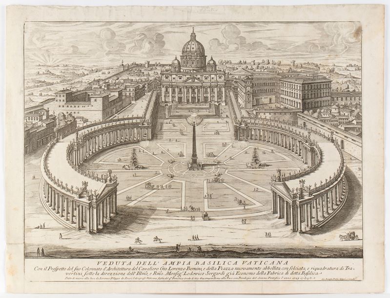 Giovanni Battista Falda - Veduta dell’Ampia Basilica Vaticana