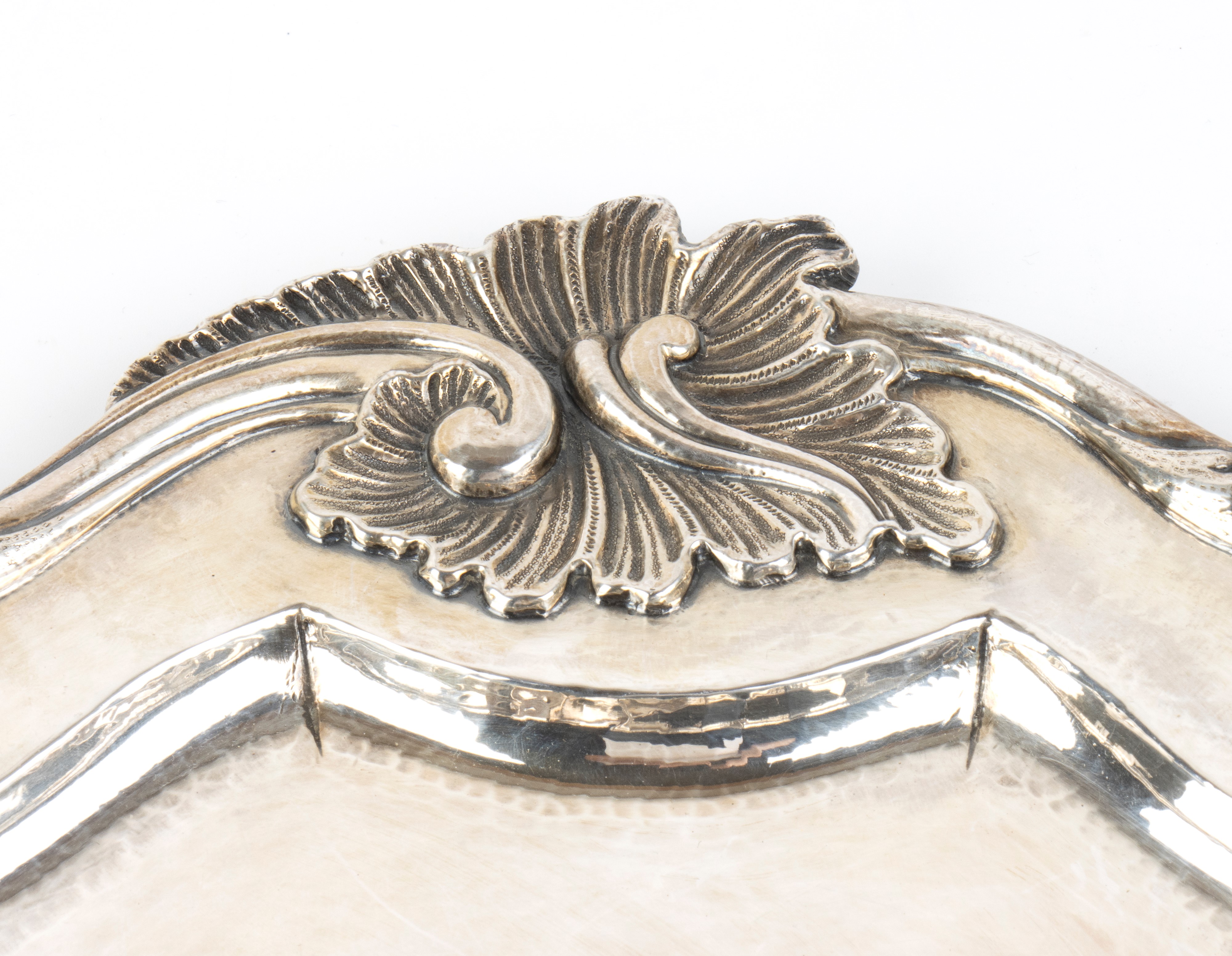 Buccellati - Vassoio in argento 925/1000, forma ovale mistilinea