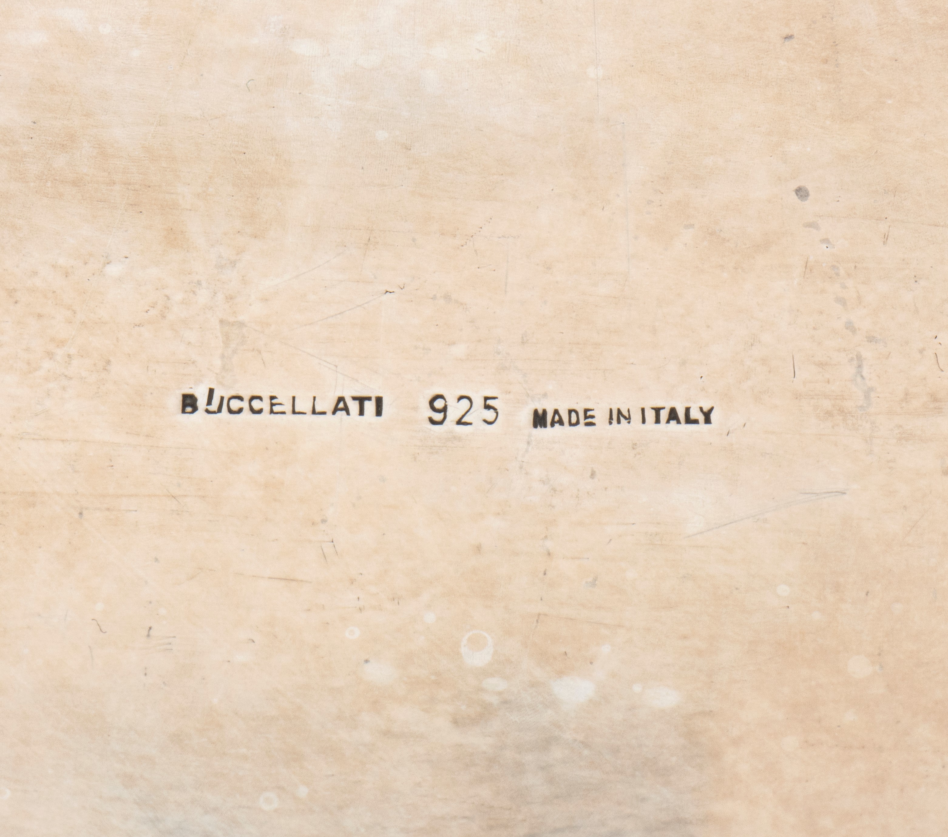 Buccellati - Vassoio in argento 925/1000, forma ovale mistilinea