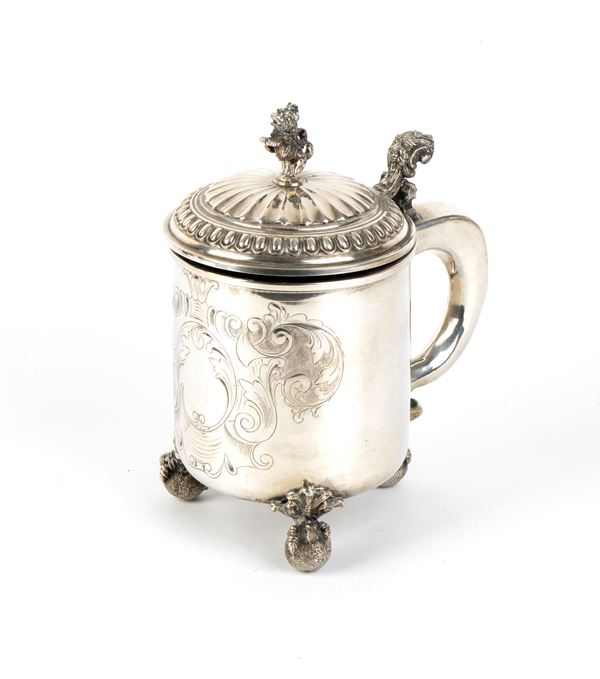 italian solid silver tankard