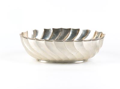Cestino italiano in argento 800‰ cesellato