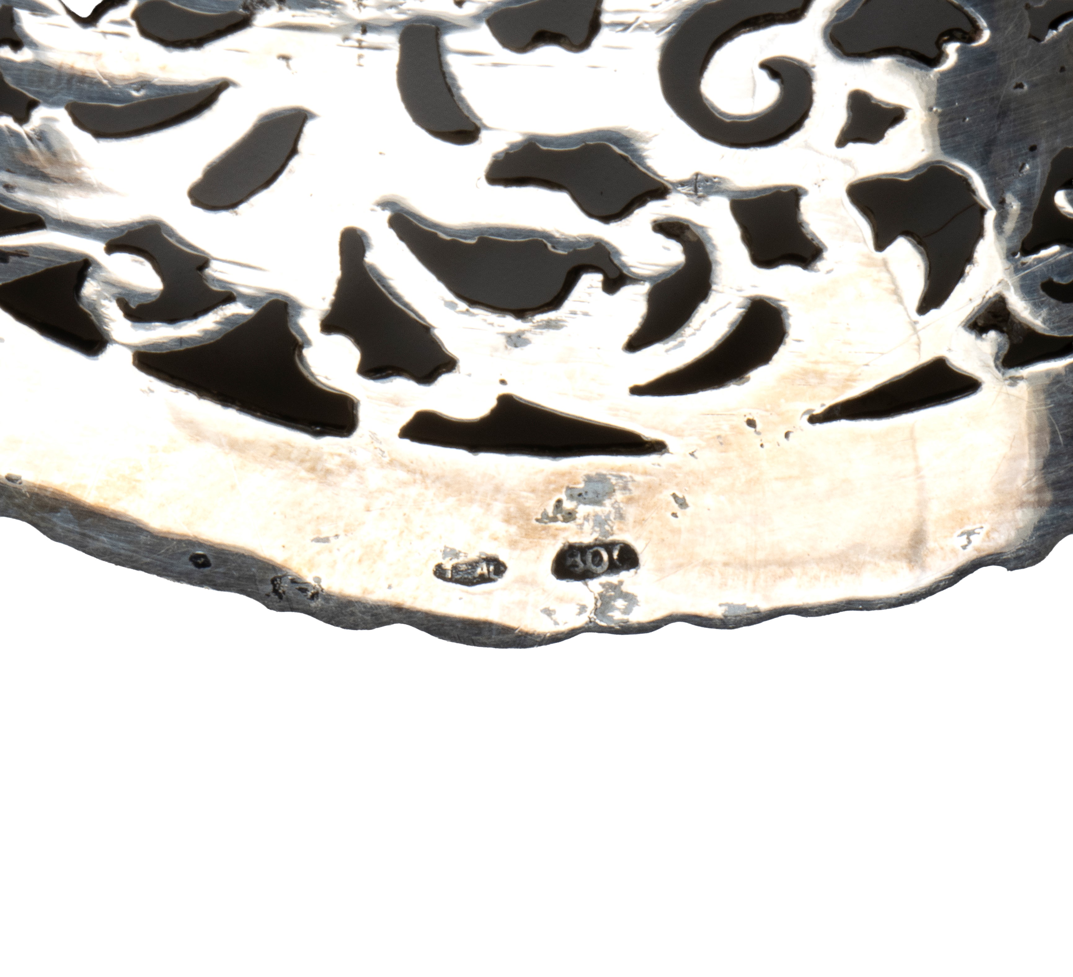 Argentiere italiano, Coppia di cestini italiani in argento (argento 800/1000), metà XX secolo