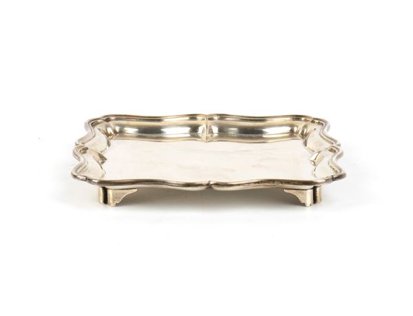 CORNELIUS JOSHUA VANDER - Salver Edoardiano inglese in argento 