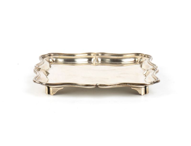 Cornelius Joshua Vander - Salver edoardiano inglese in argento 925 (Londra, 1902-1903)