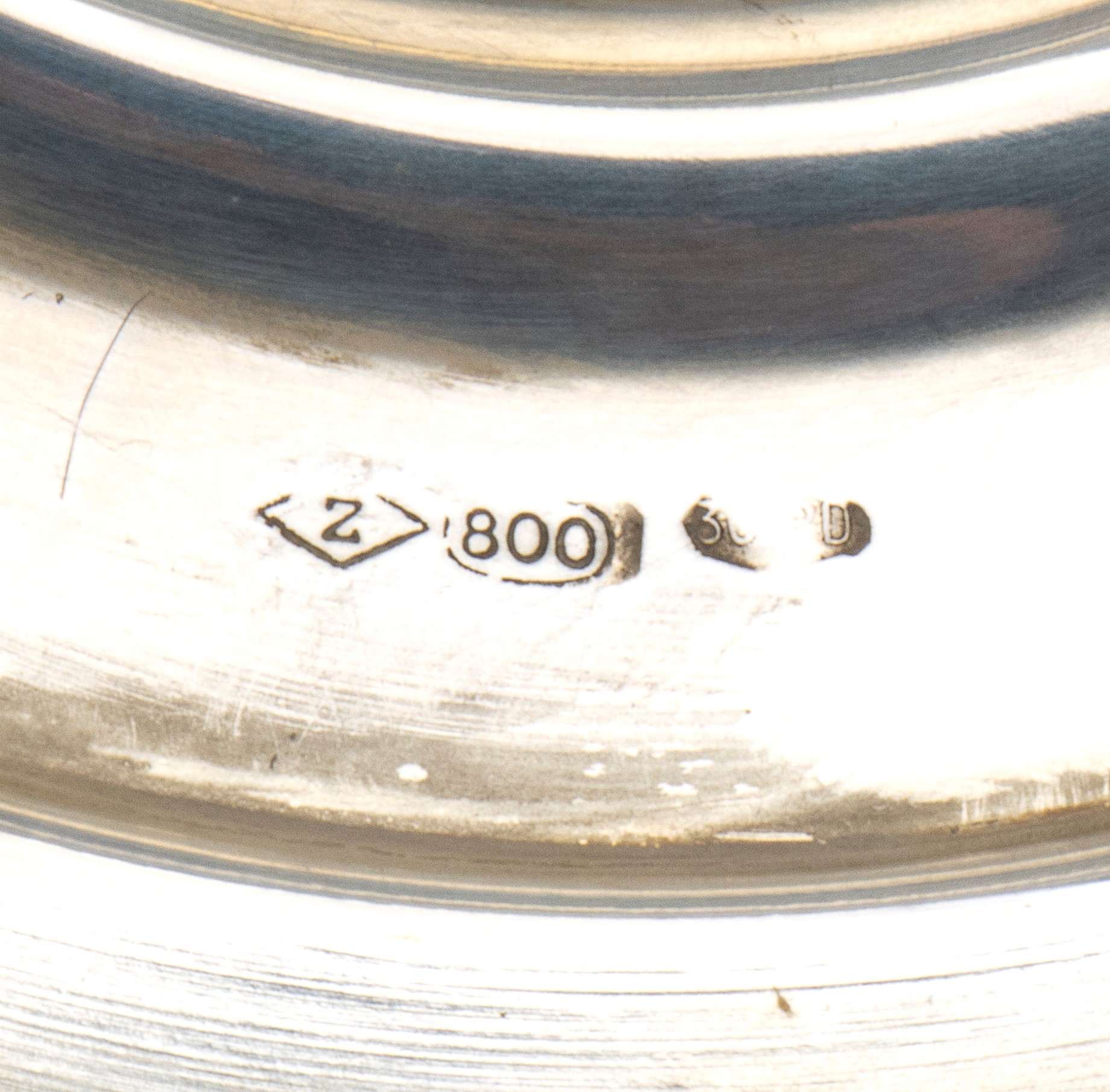 Zaramella - Coppia di ciotole italiane in argento 800, a coppa emisferica