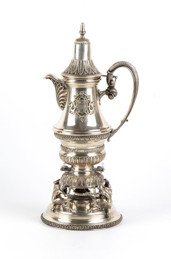Italian soilid silver tea kettle