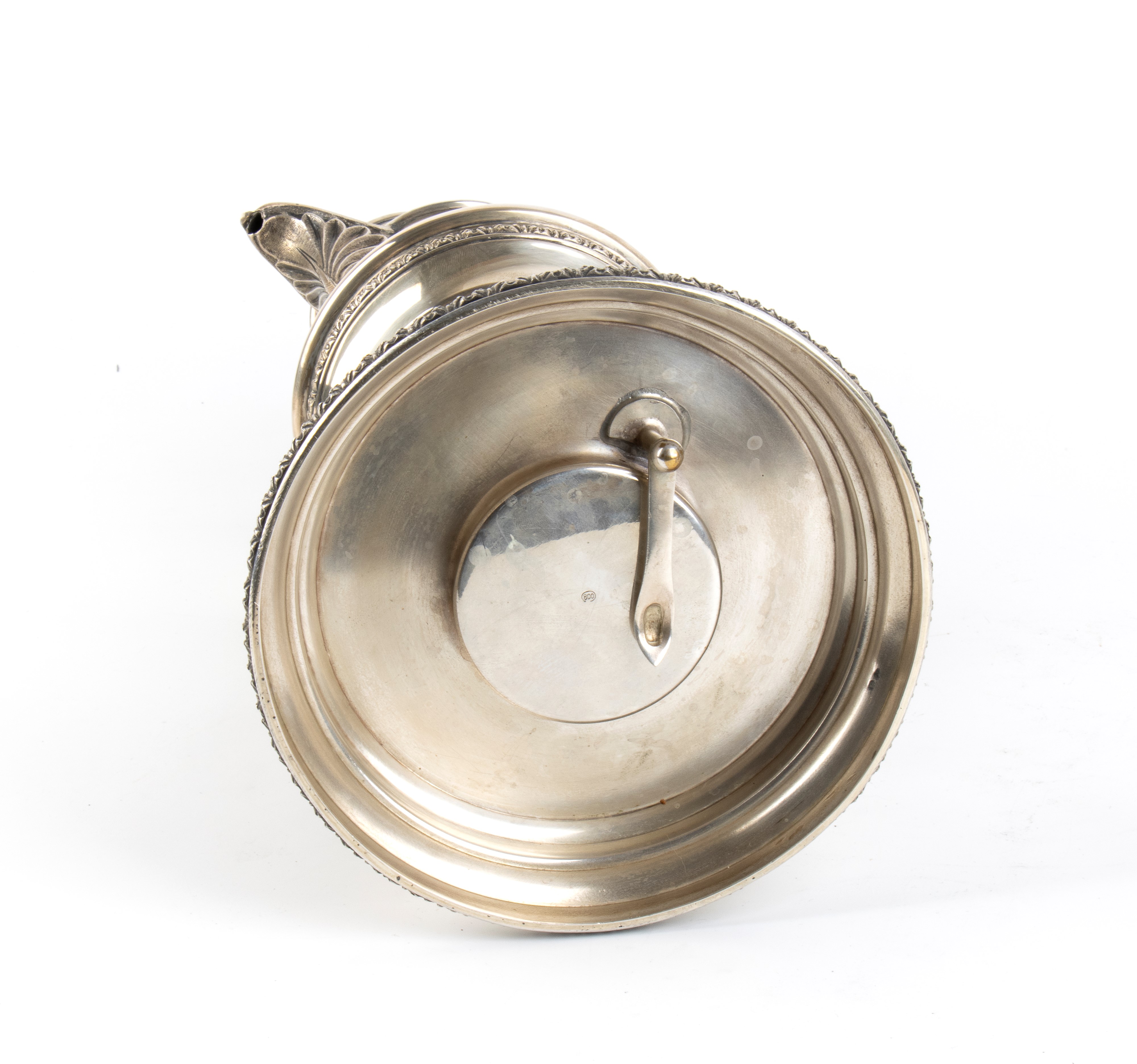 Samovar italiano, argento 800/1000, metà XX secolo
