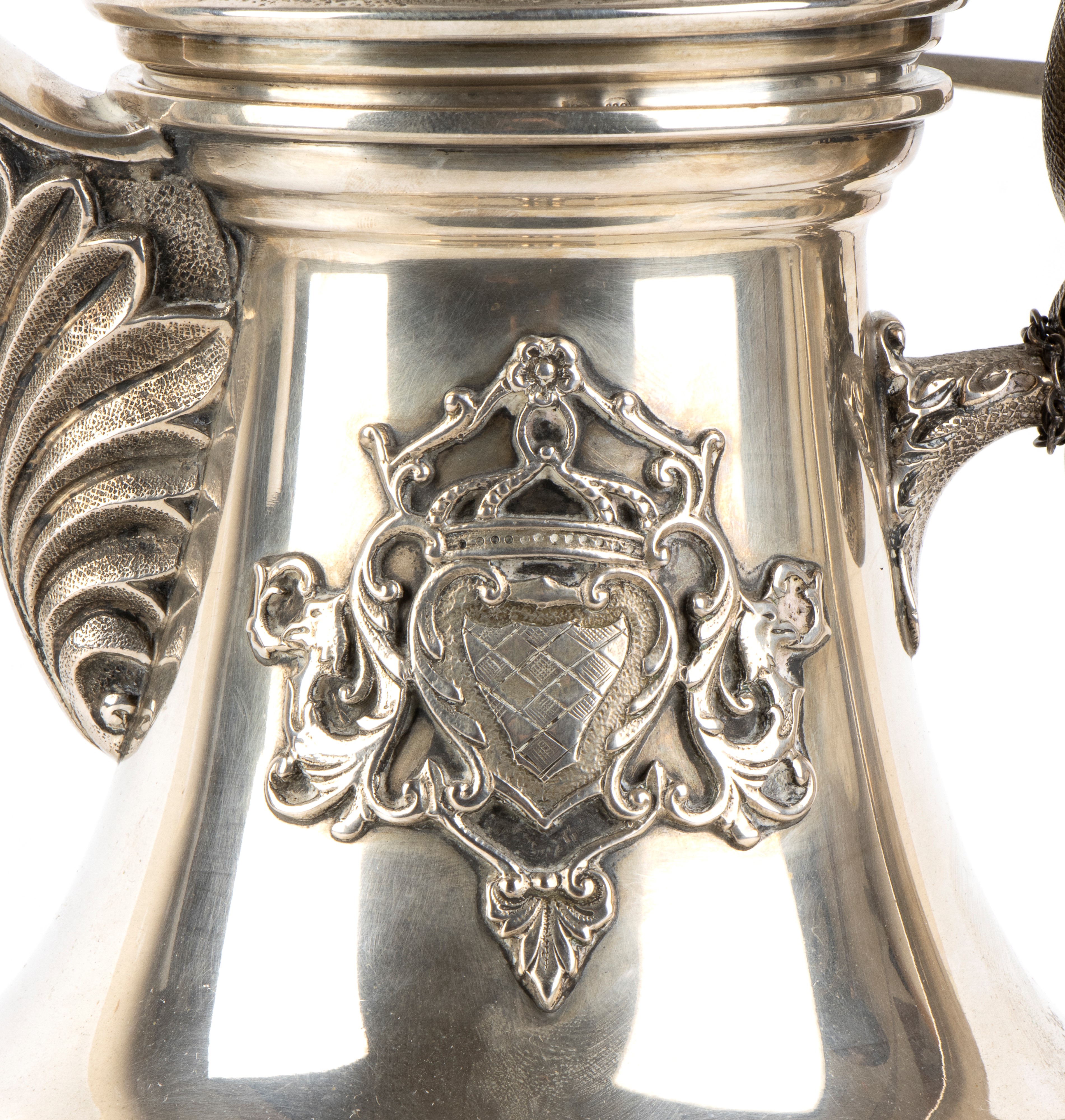 Samovar italiano, argento 800/1000, metà XX secolo
