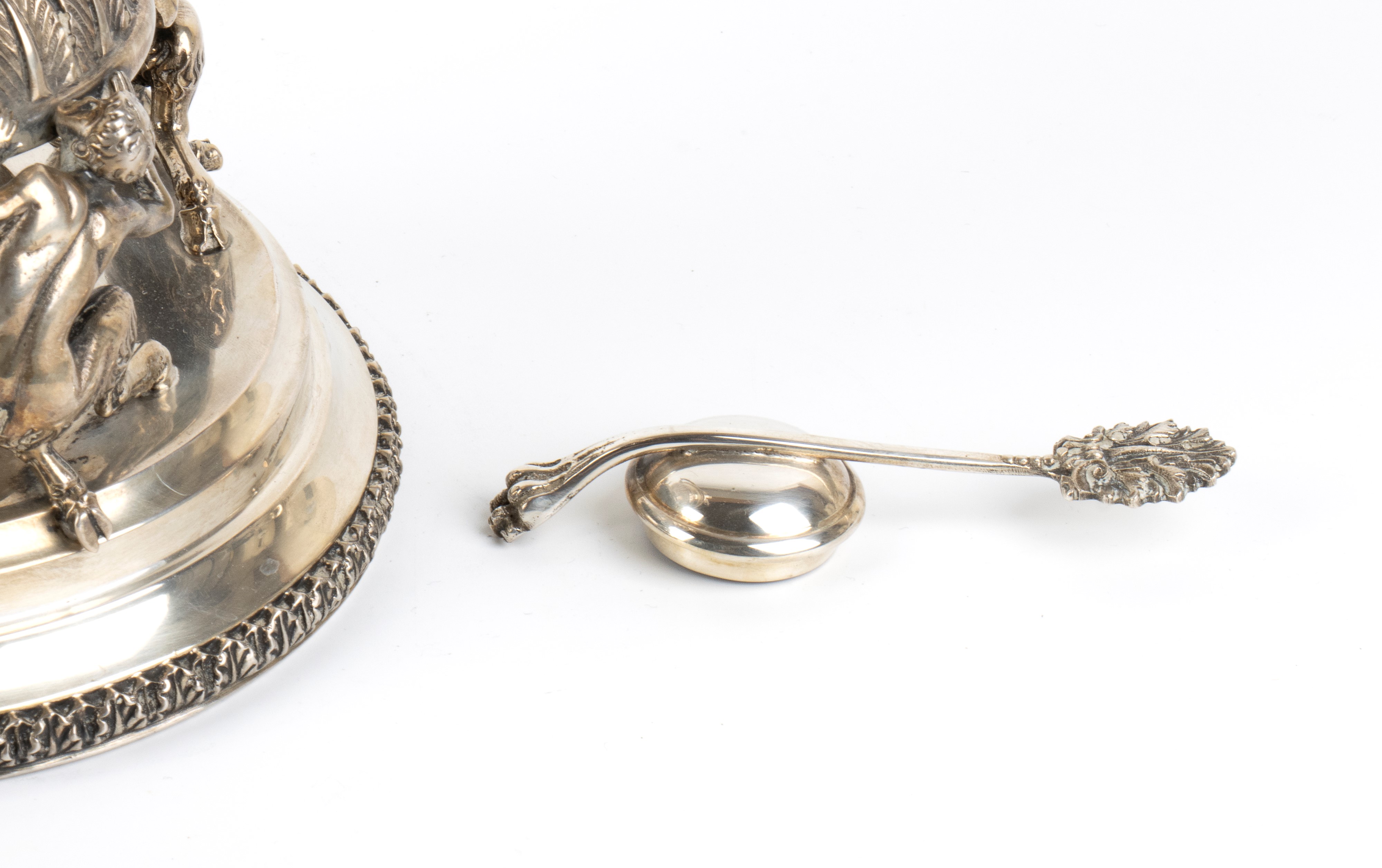 Samovar italiano, argento 800/1000, metà XX secolo