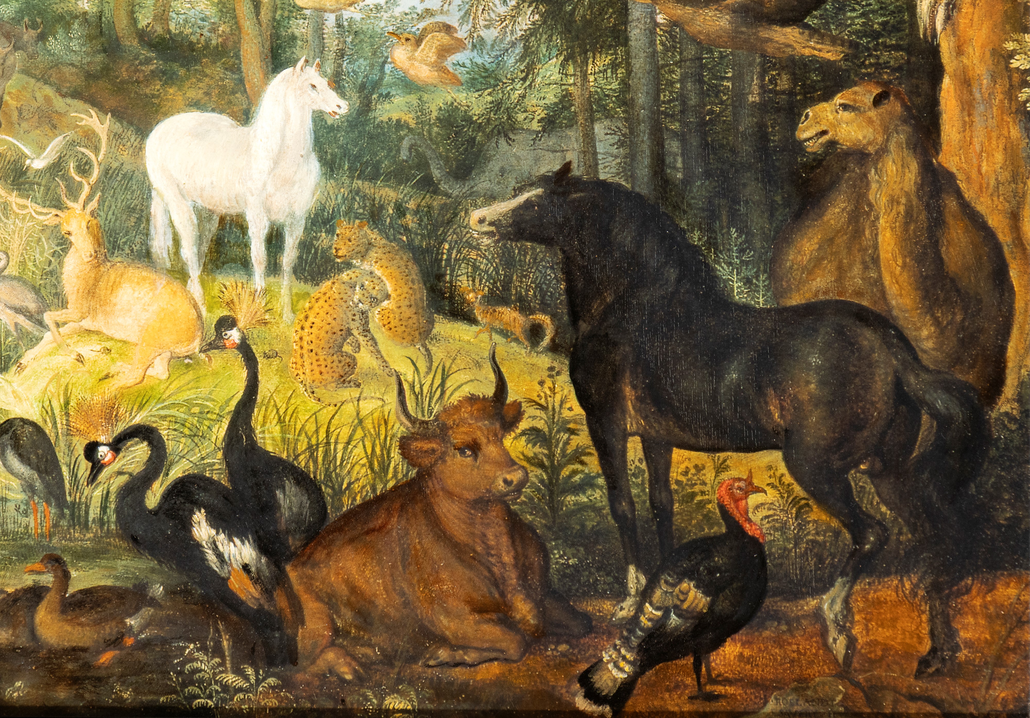Scuola fiamminga, Paradiso terrestre, su tavola