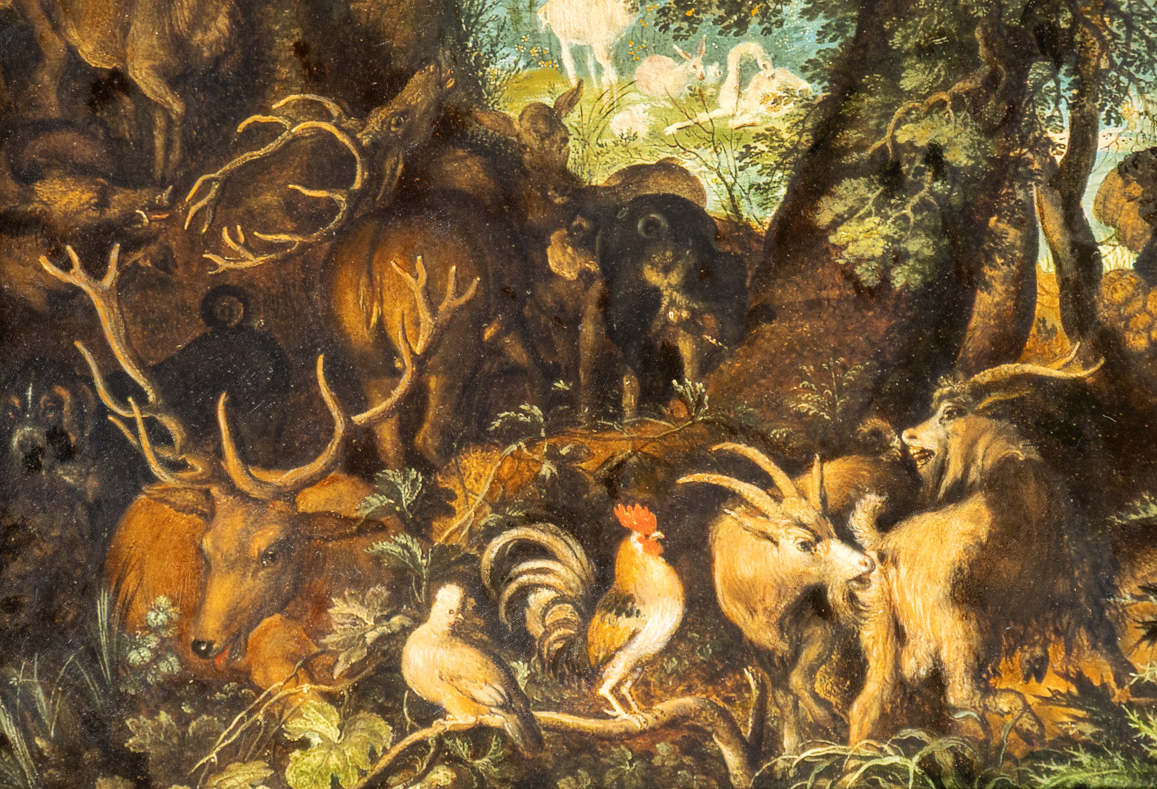 Scuola fiamminga, Paradiso terrestre, su tavola