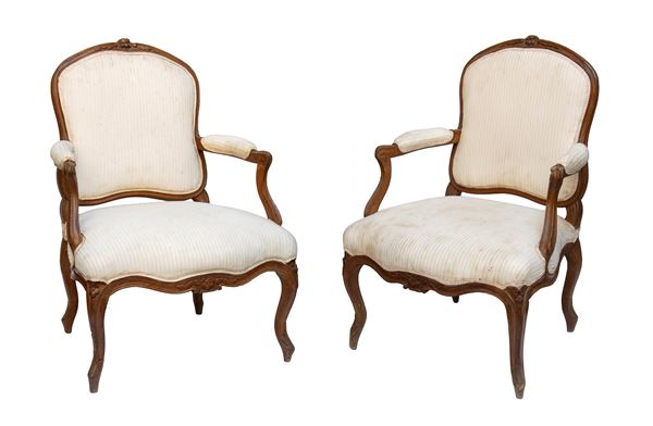 Pair of Venetian armchairs