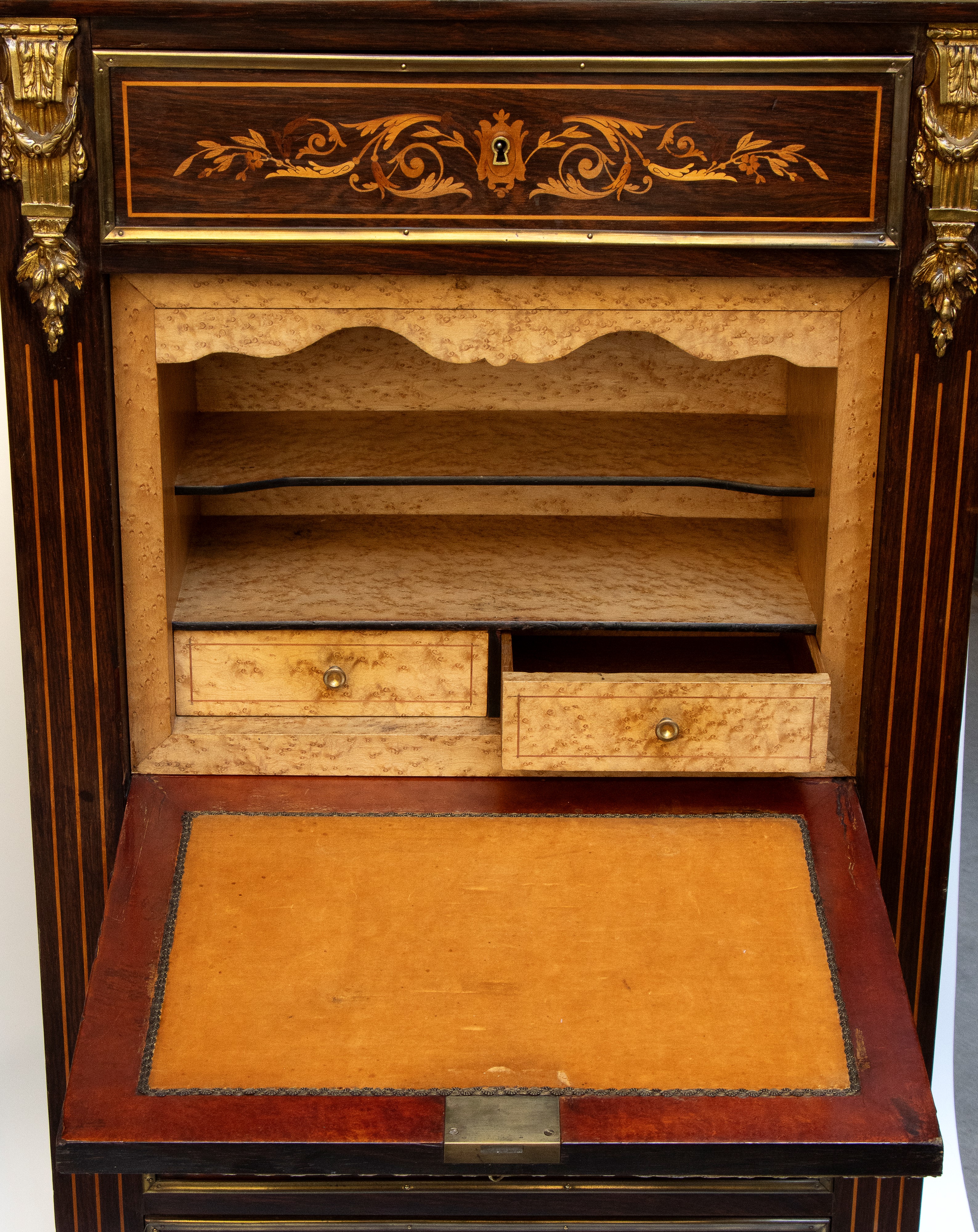 Secretaire, intarsi in stile Napoleone III (XIX secolo)
