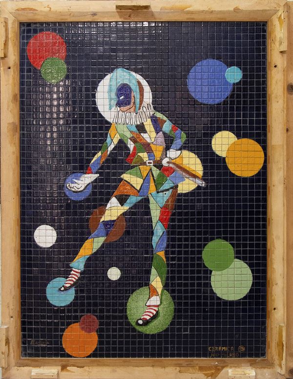 “Cosmic Harlequin” Decorative Mosaic Panel 