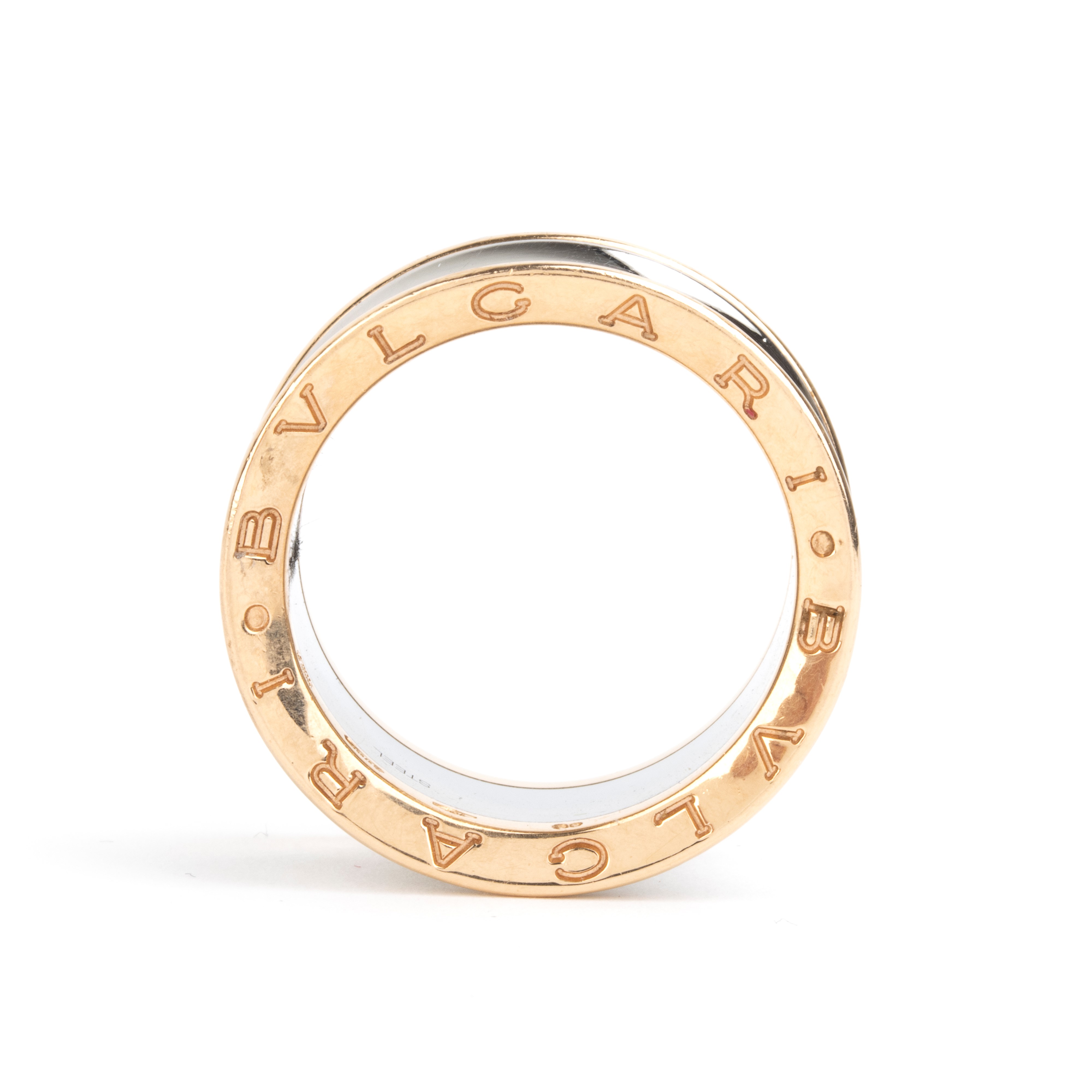 Bulgari - Anello B.Zero1 Anish Kapoor in oro rosa 18k e acciaio