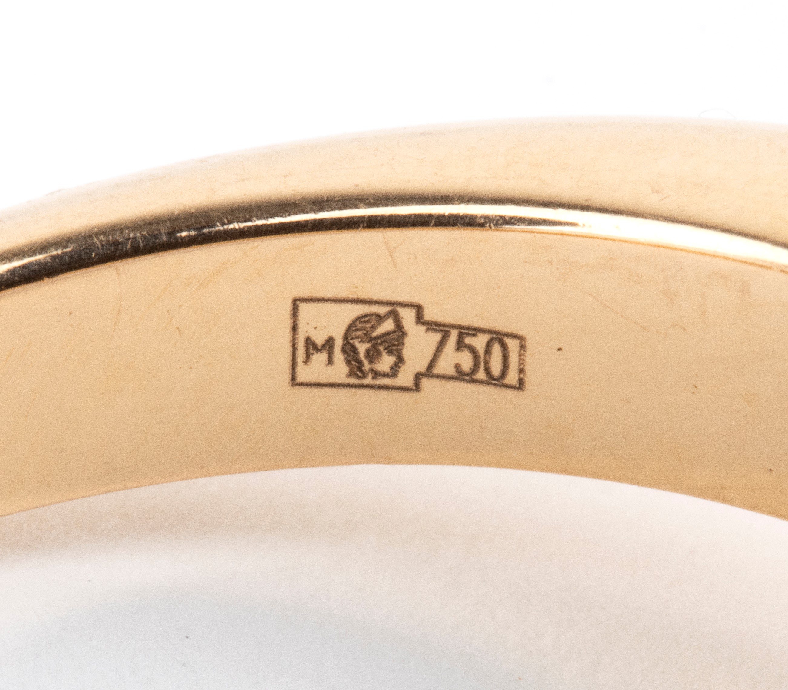 Mattioli - Anello in oro rosa 18k con cabochon di calcedonio