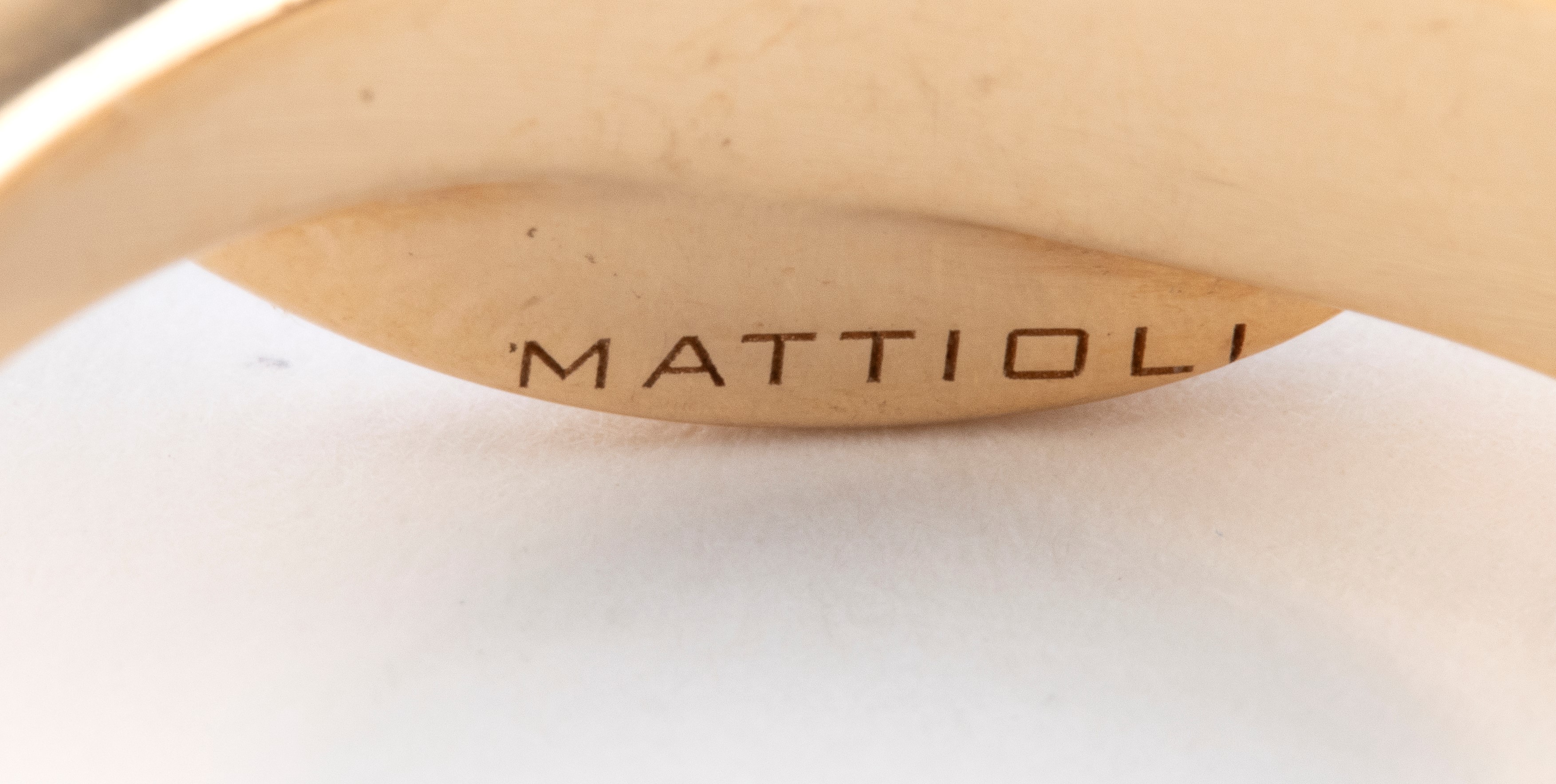 Mattioli - Anello in oro rosa 18k con cabochon di calcedonio