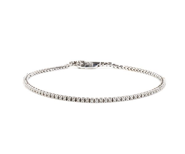 FOGI - Bracciale tennis in oro con diamanti        