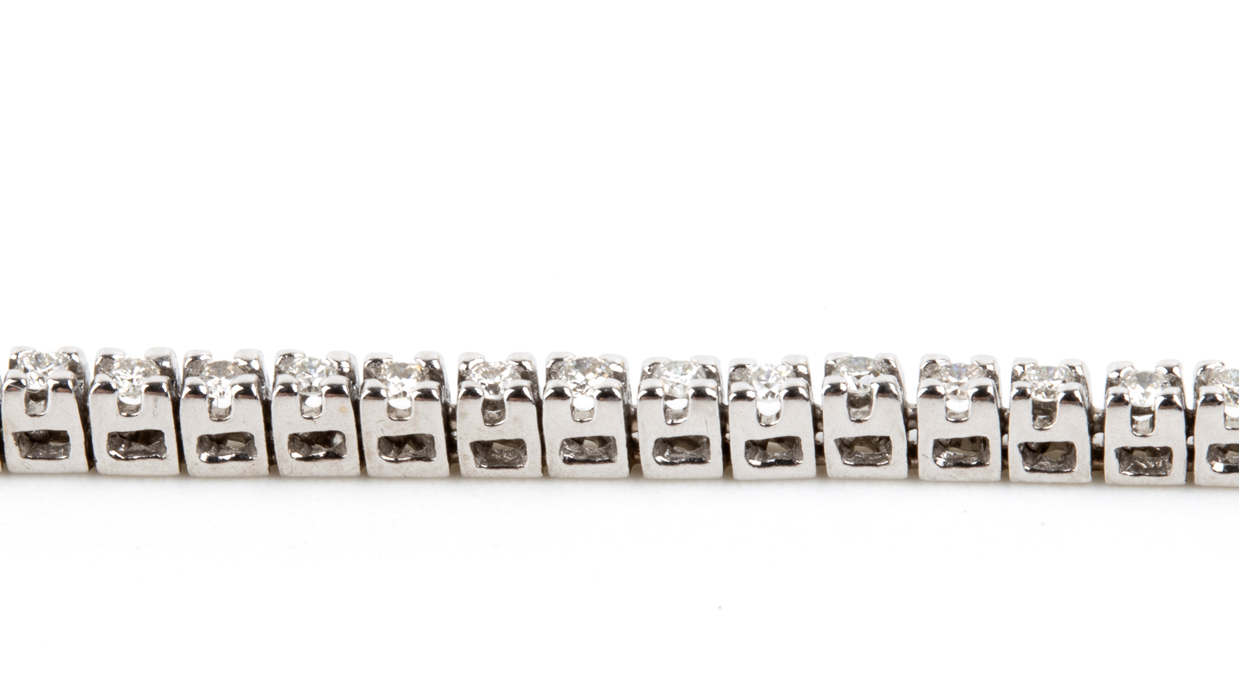 Fogi - Bracciale tennis in oro bianco con diamanti