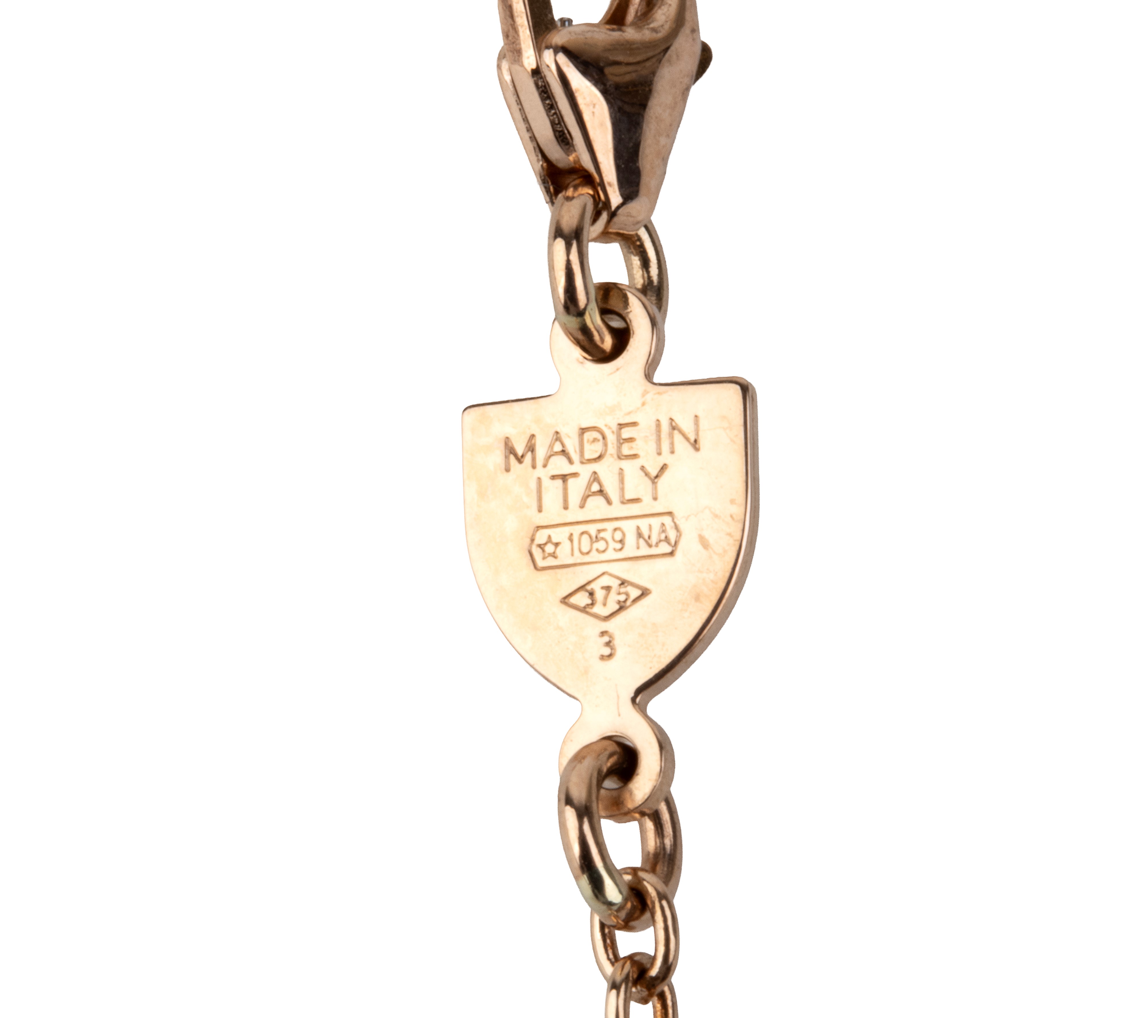 Chantecler - Girocollo con pendente a campanella in oro rosa 9k