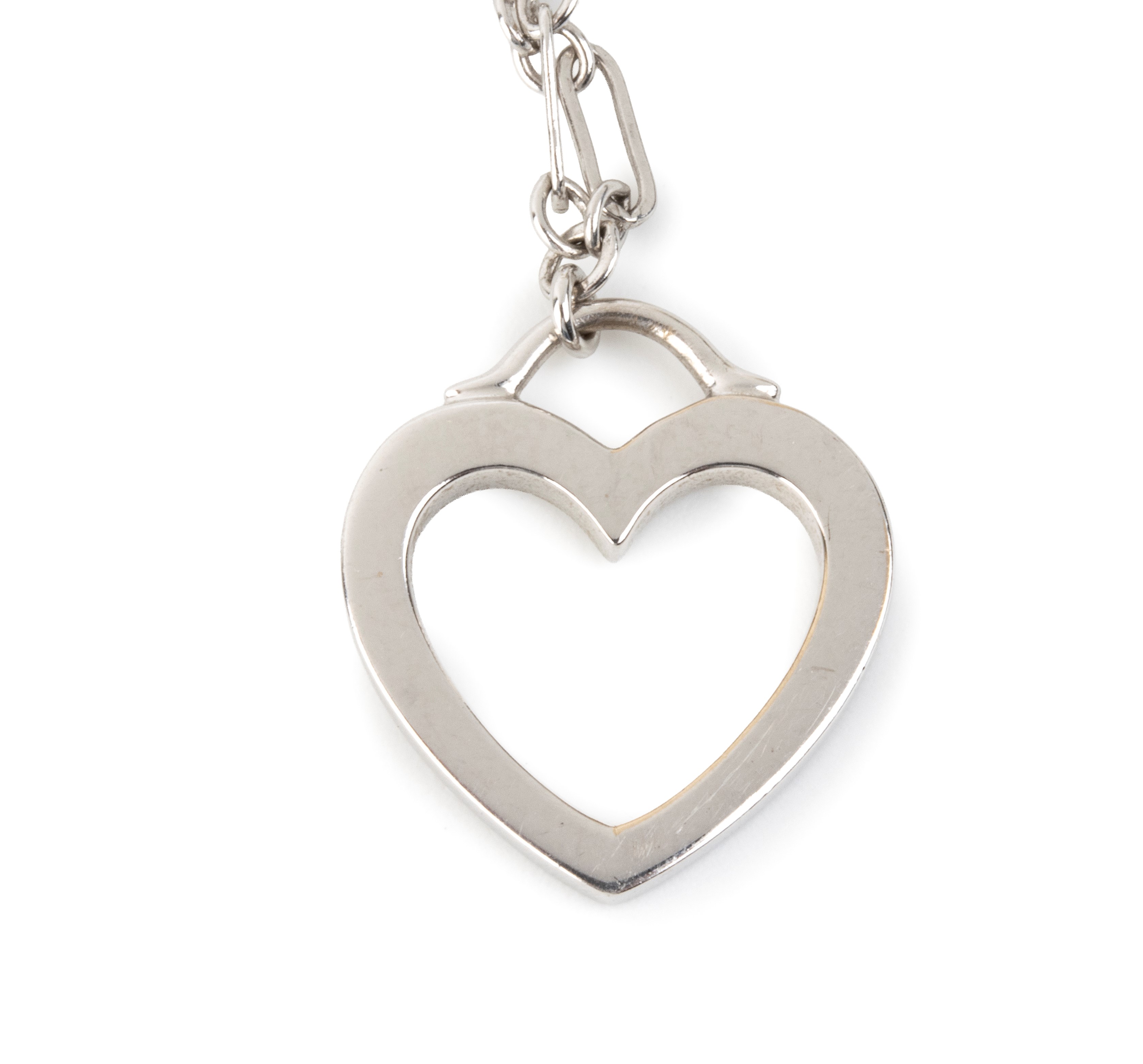 Tiffany & Co.® - TIFFANY & Co., Collana con pendente a cuore traforato in oro bianco 18k