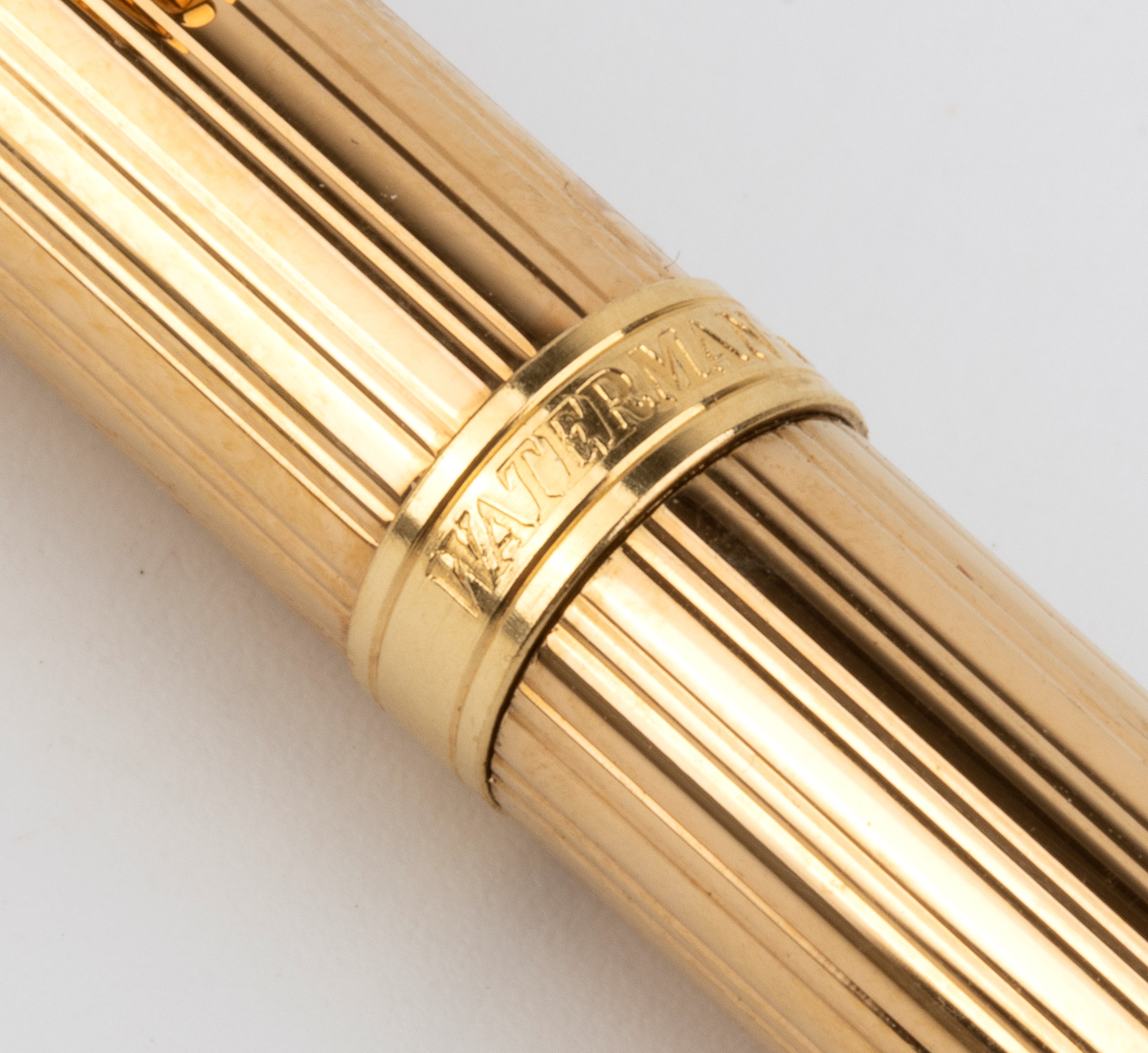 Waterman 502 - Waterman, Penna a sfera 502 con elementi placcati in oro